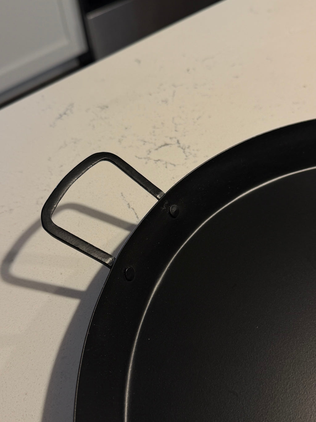 Rustic Black Metal Tray