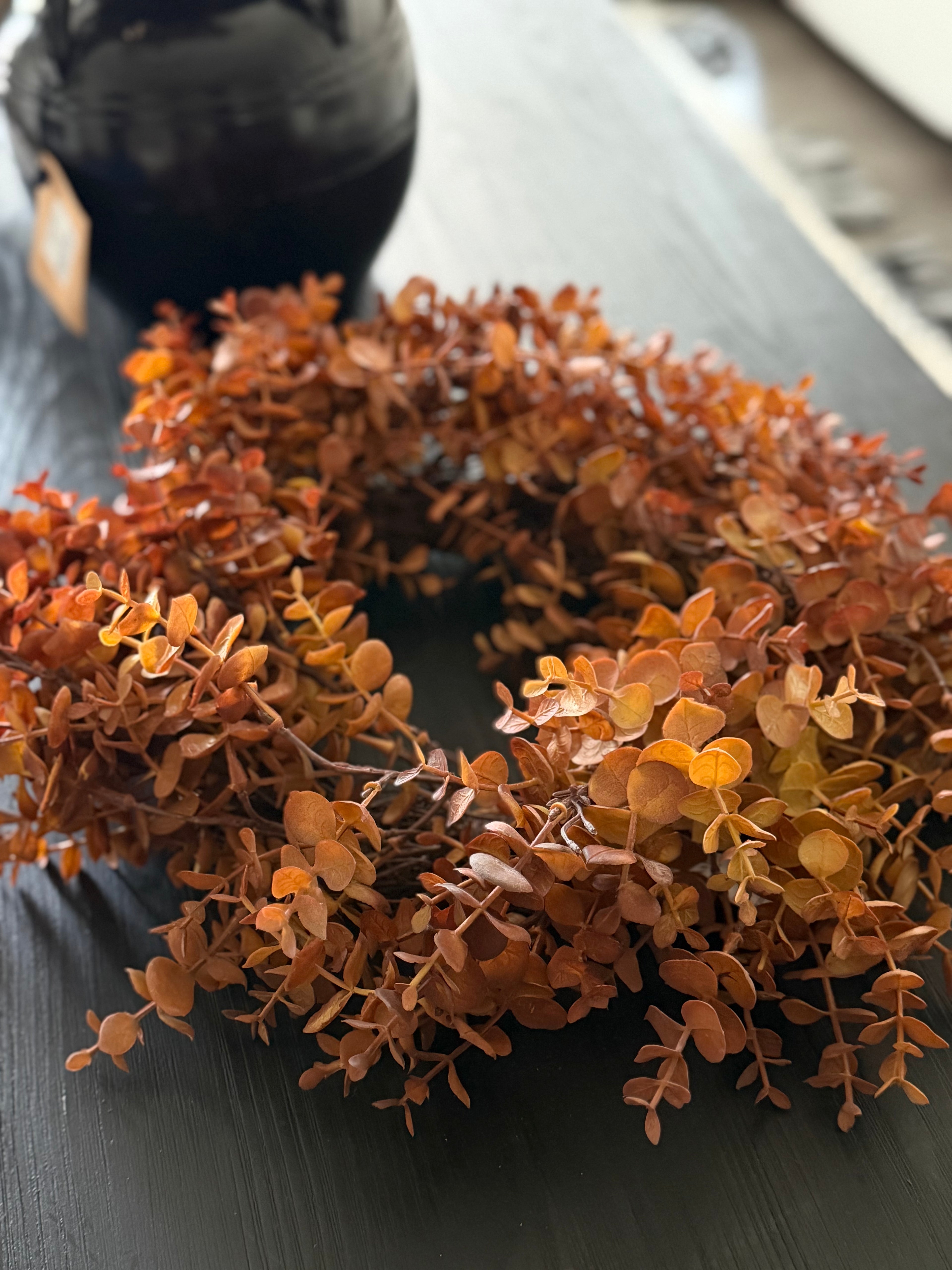 18” Fall Eucalyptus Real Touch Wreath