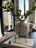 Double Taper Wrought Iron Candle Holder