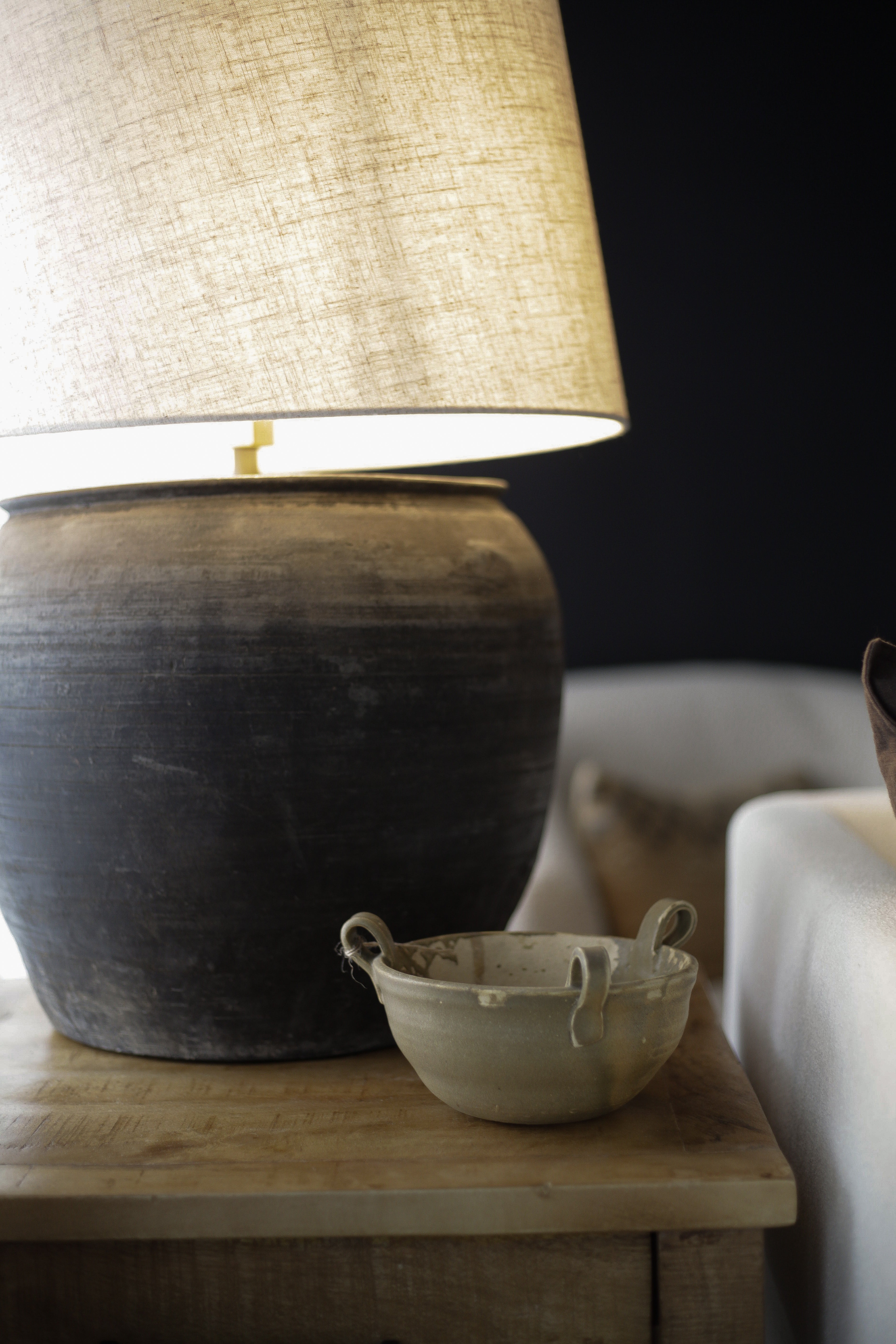 Found Cunmin Clay Pot Table Lamp