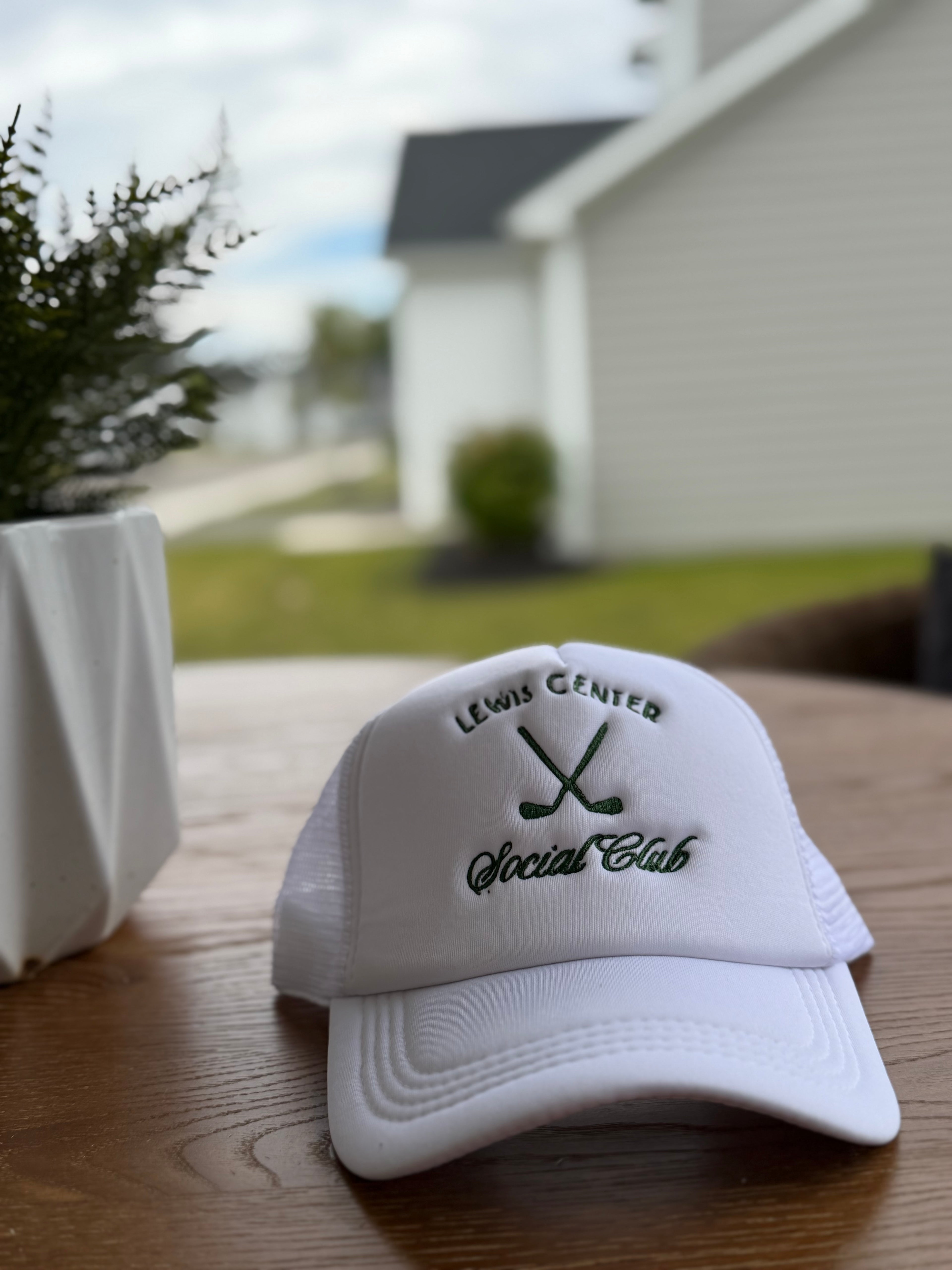 “Lewis Center Social Club” Embroidered Hat | Adjustable Snapback Hat | Trendy Graphic Hat