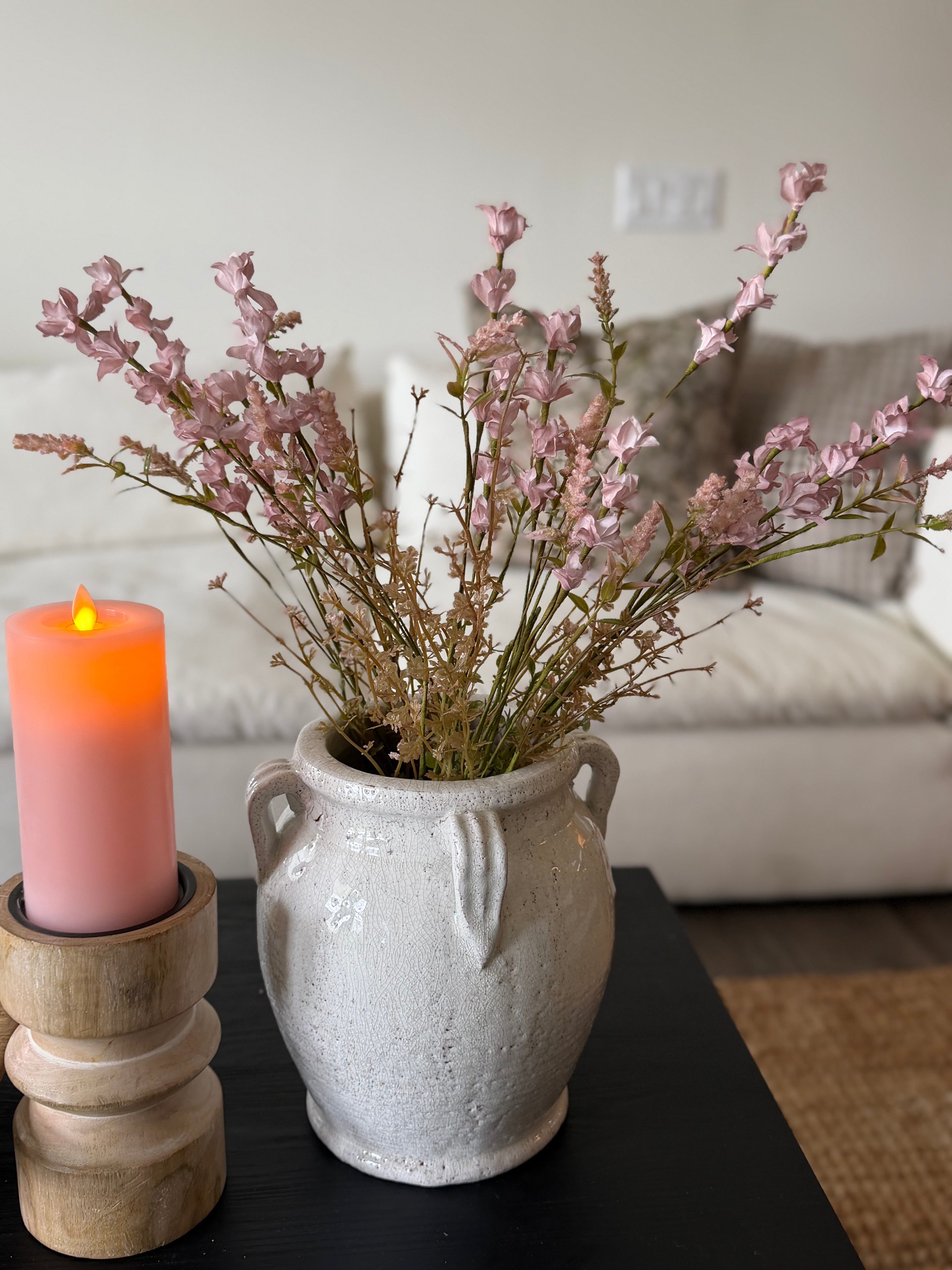 Spring Wildflower Blossoms Spray, Dusty Mauve
