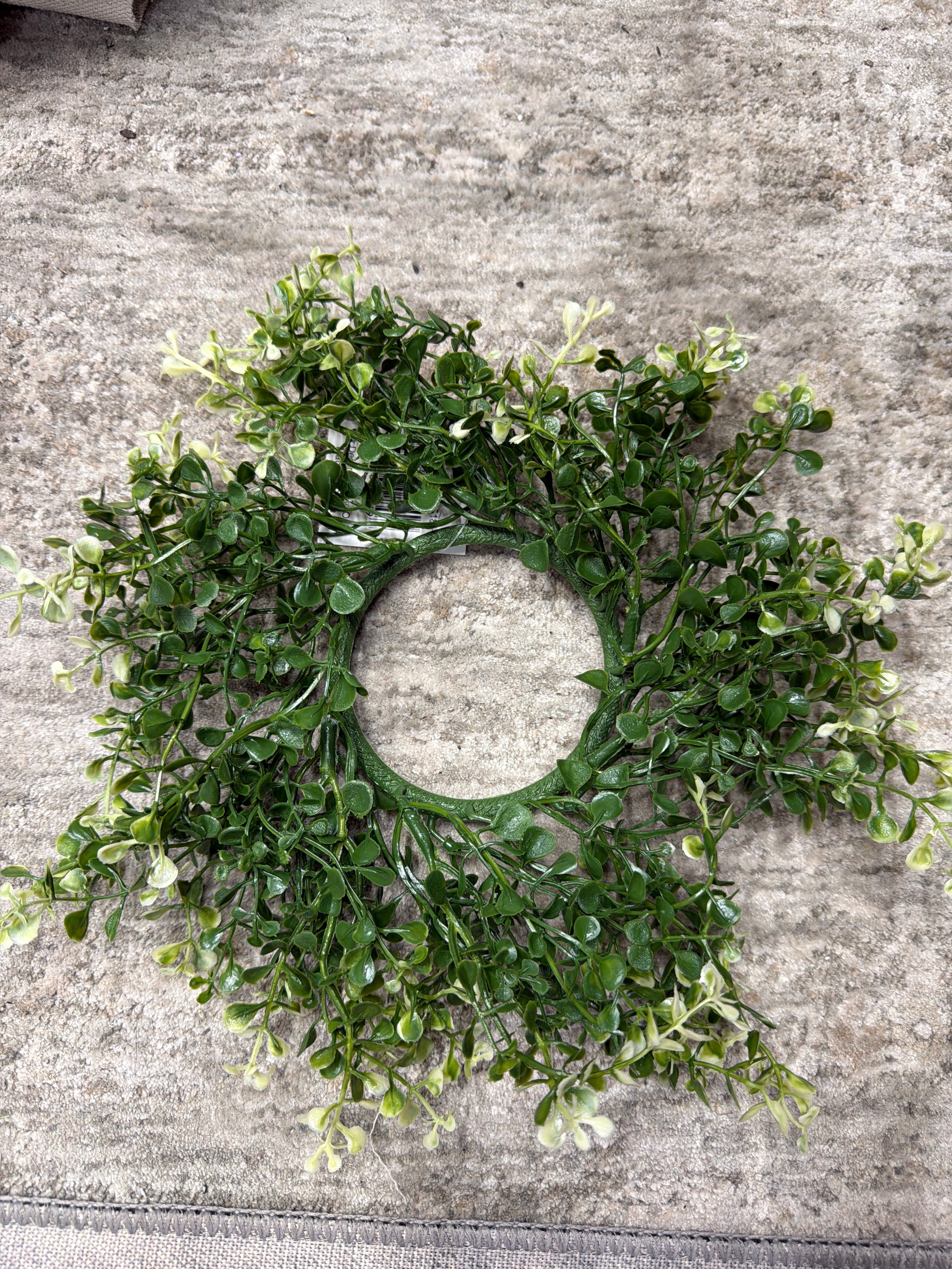 Cream Tipped Candle Ring 3”