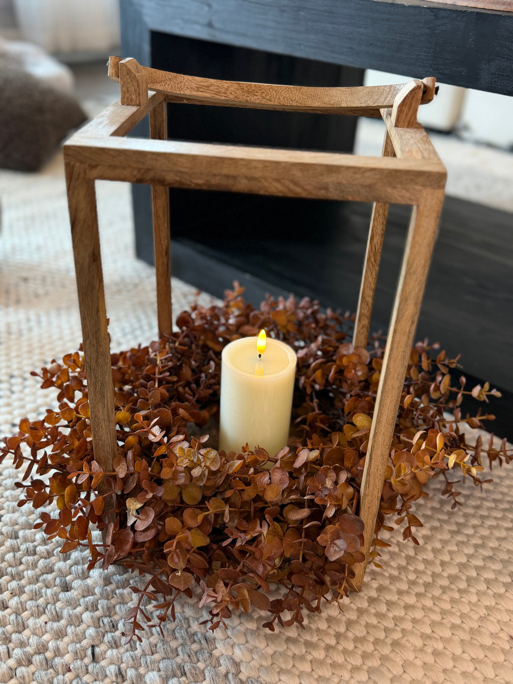 18” Fall Eucalyptus Real Touch Wreath