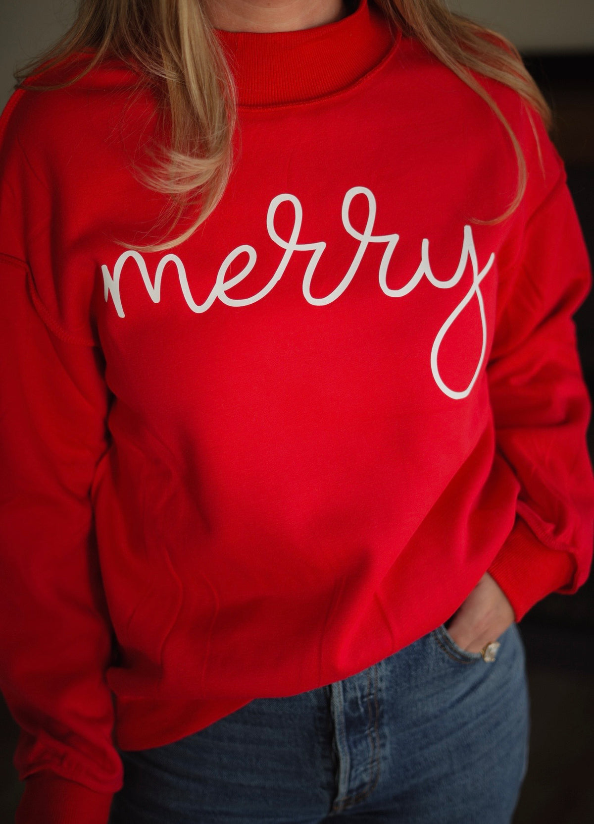Merry Mockneck Sweatshirt