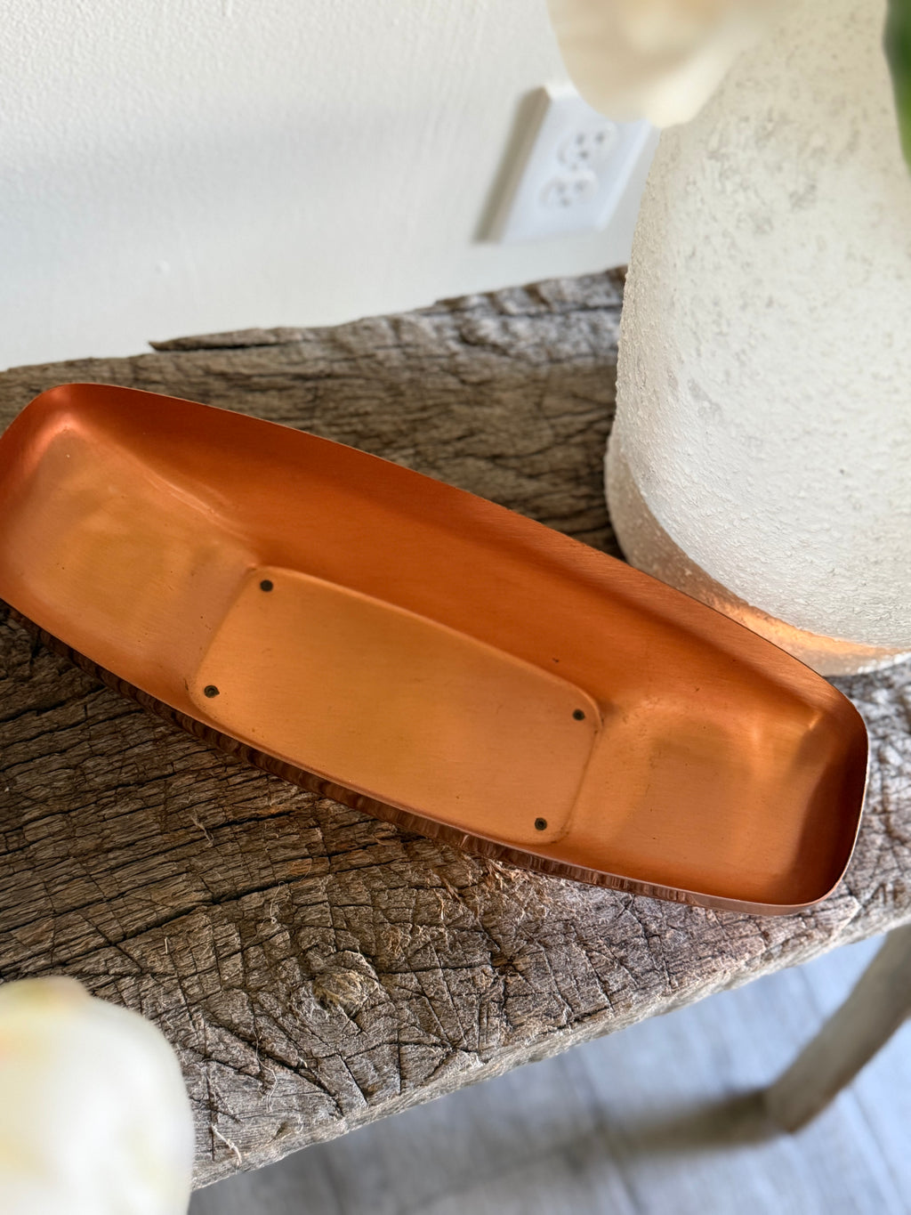 Copper Footed Tray