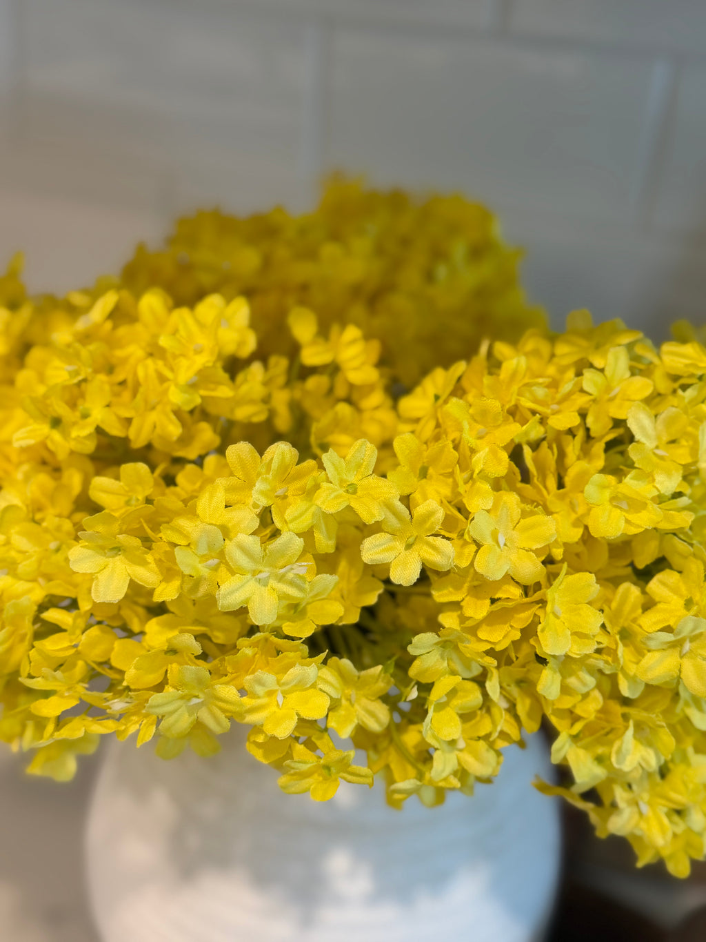 Yellow Lilac Stem 13”