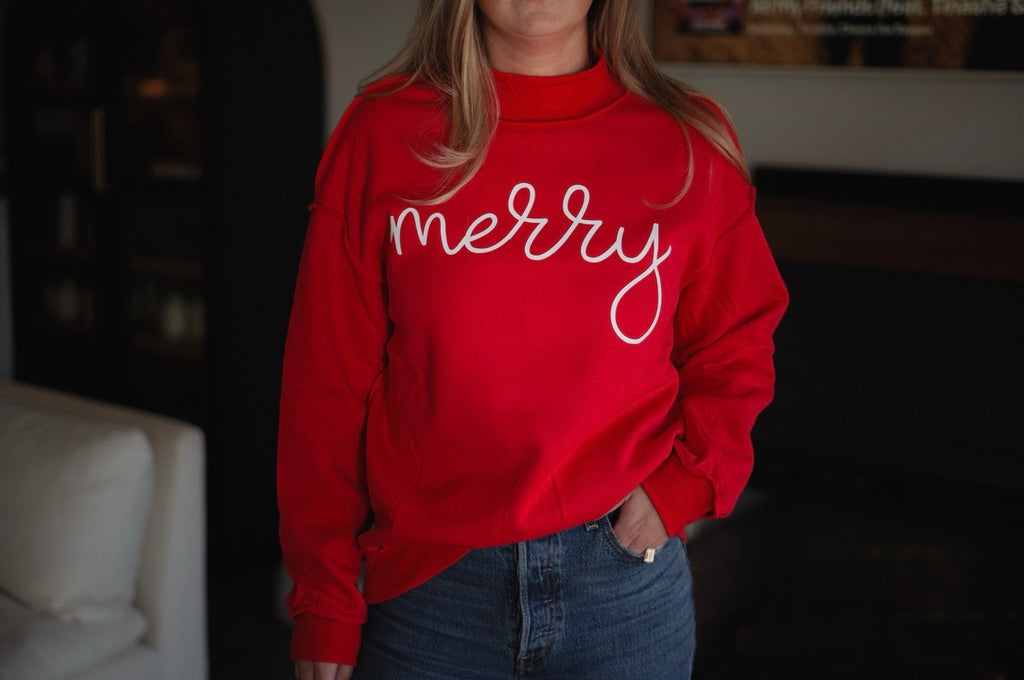 Merry Mockneck Sweatshirt