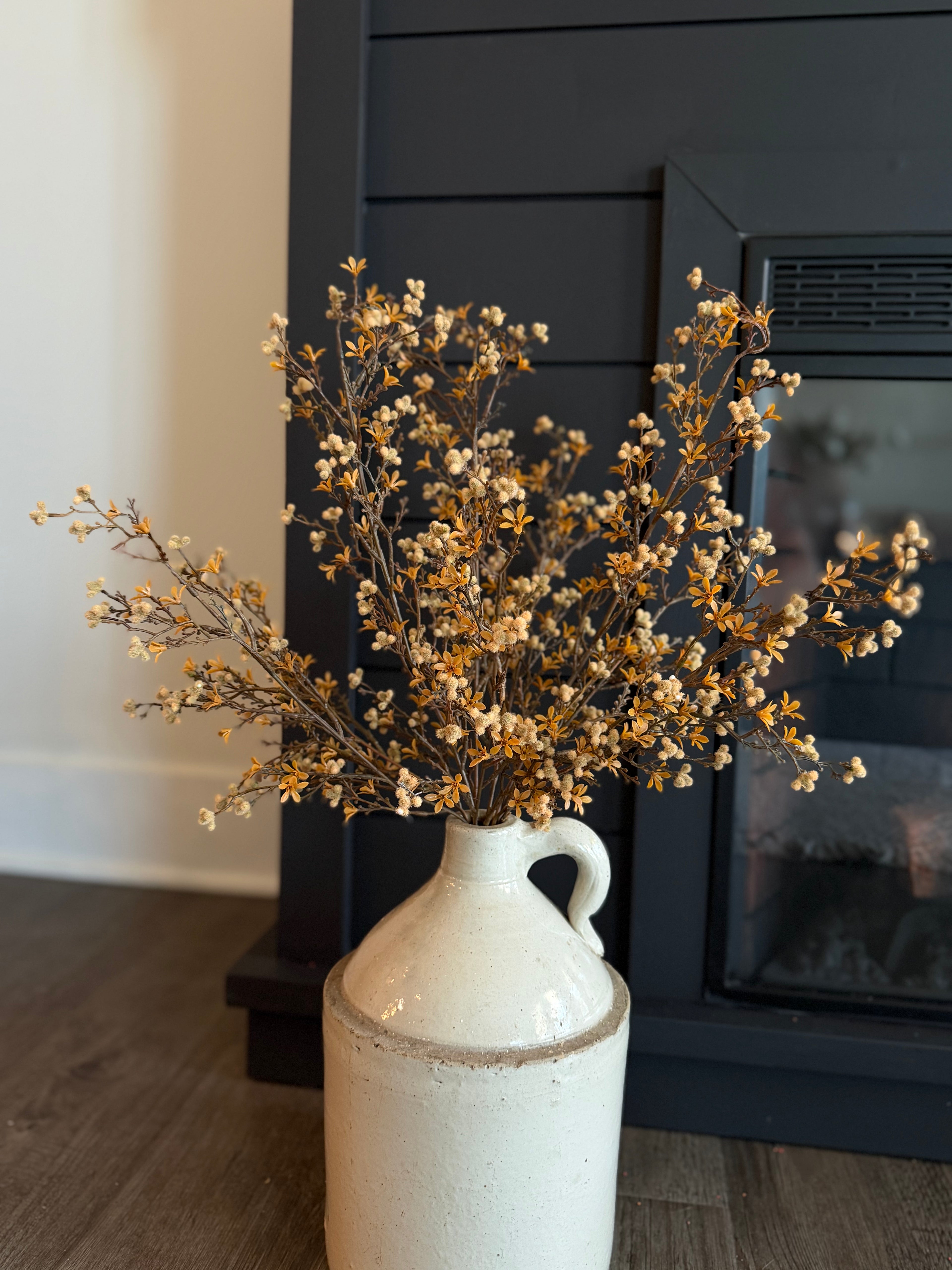 Flocked Autumn Berry Bush 20”