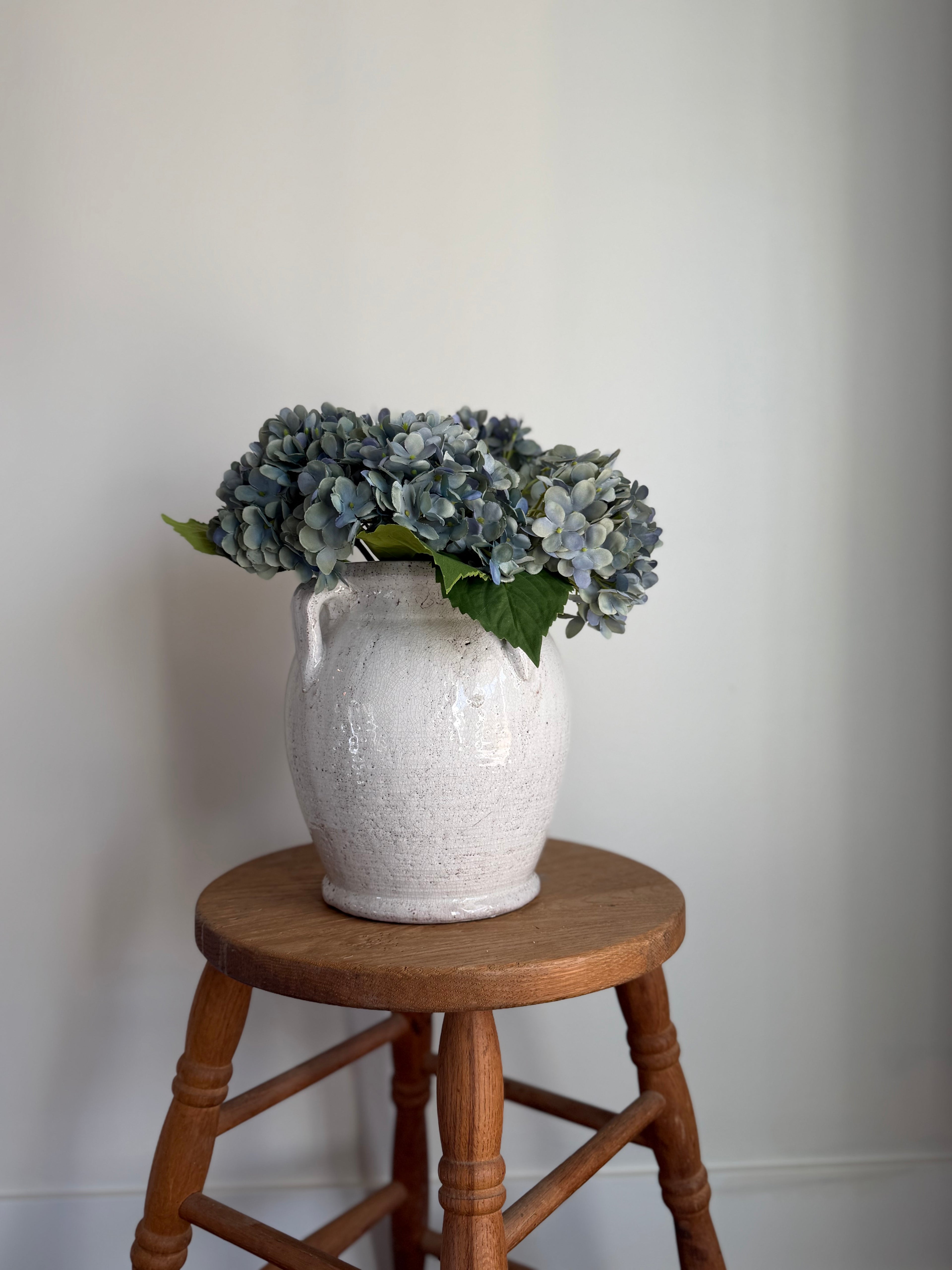 Crackle Amphora Vase, Cream