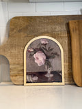 Blush Peonies Arched Frame