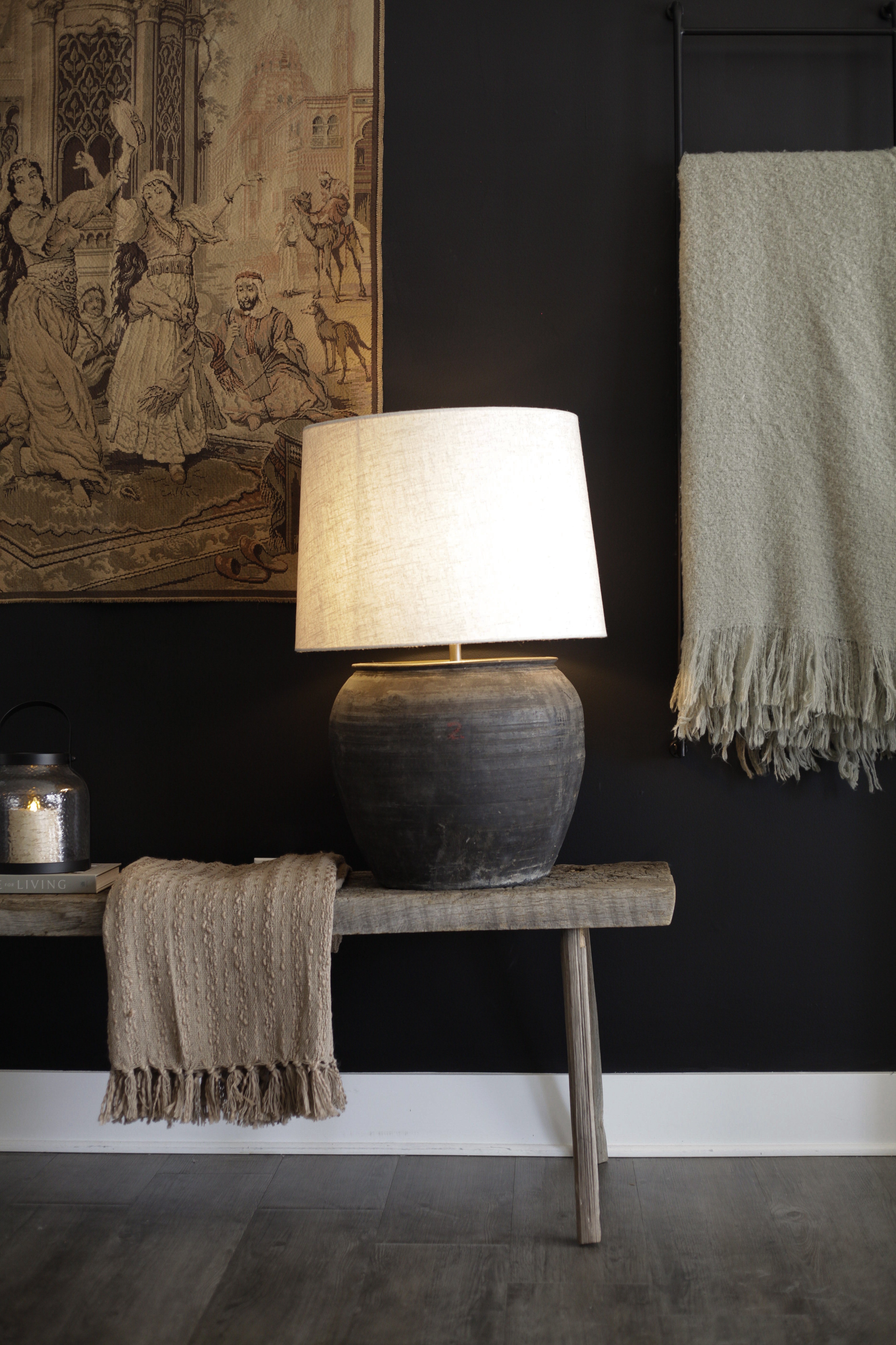Found Cunmin Clay Pot Table Lamp