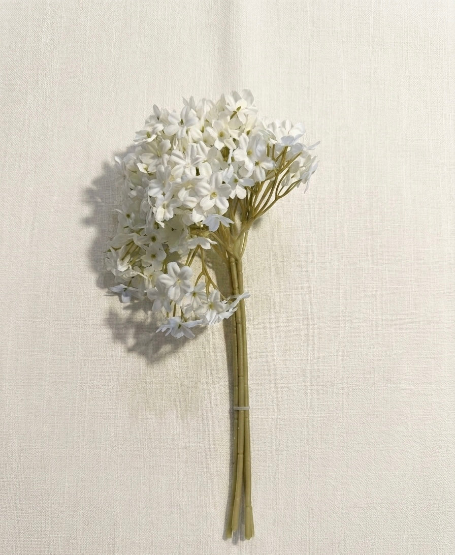 White Lilac Stem 13”