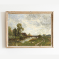 By the River Landscape Print