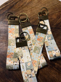 Meadow Quilted Flowers Key Fob