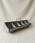 Found Footed Galvanized Caddy