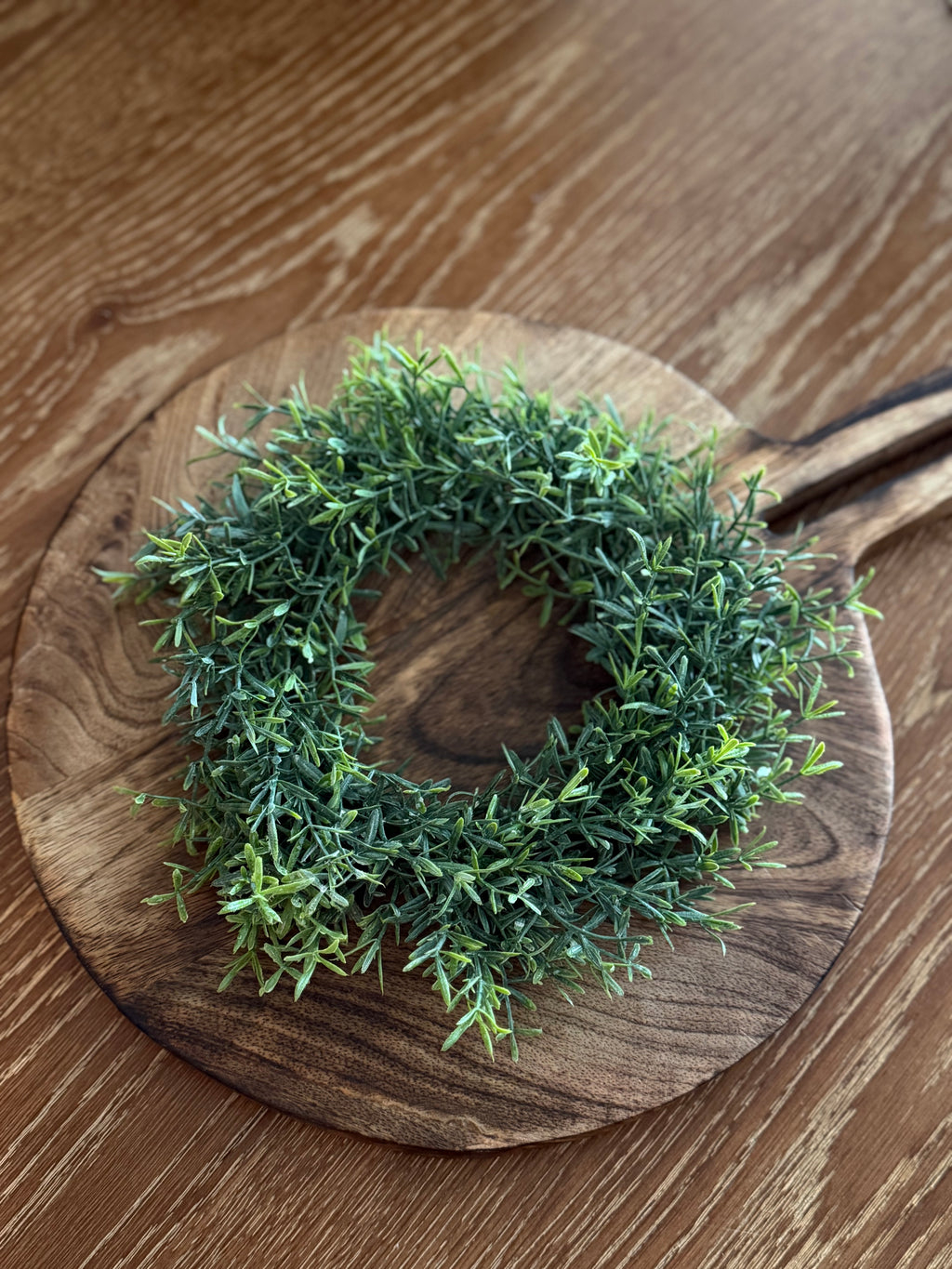 Dusty Rosemary Candle Ring 4”
