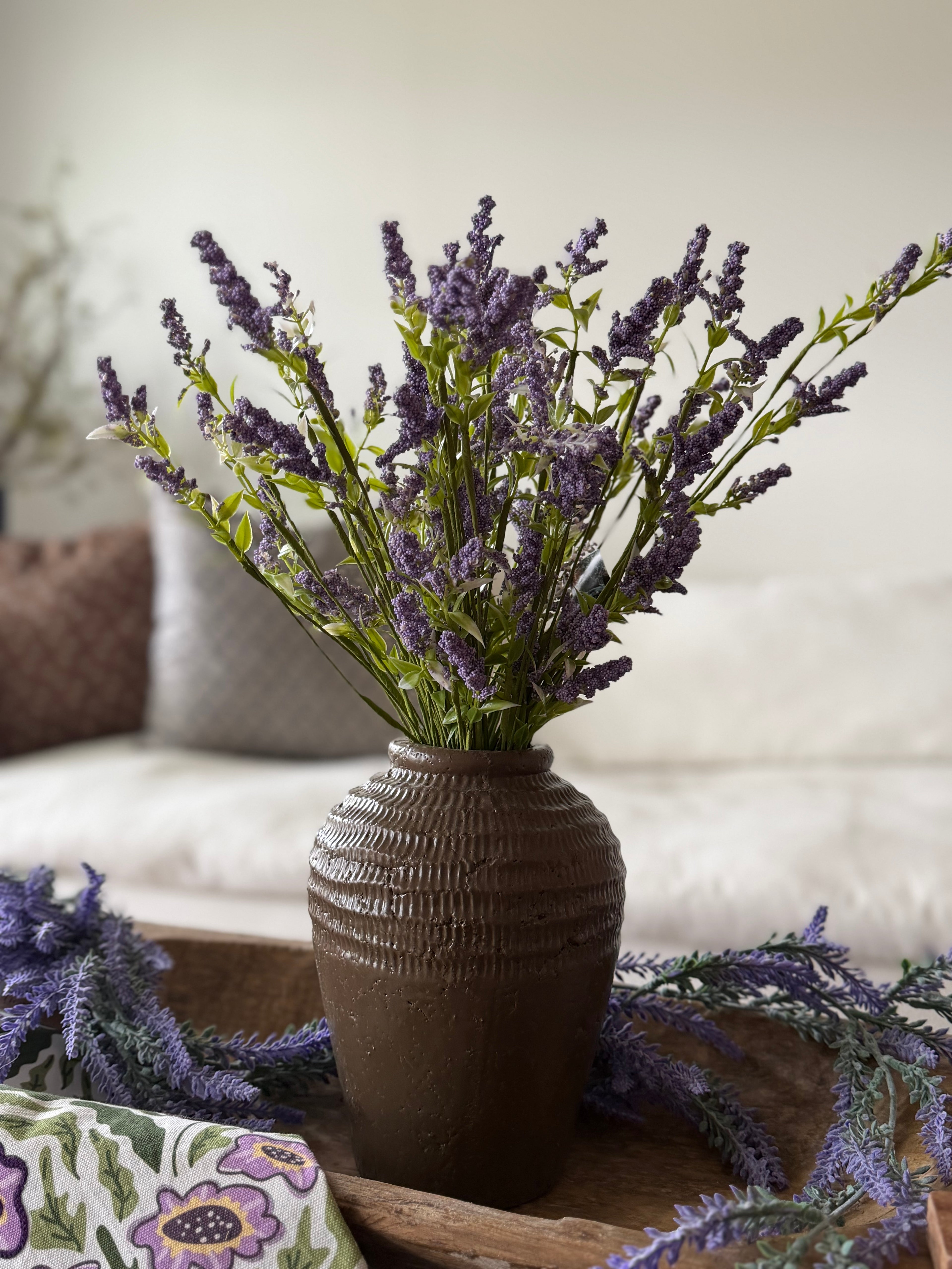 Lavender Wildflower Spray 21”