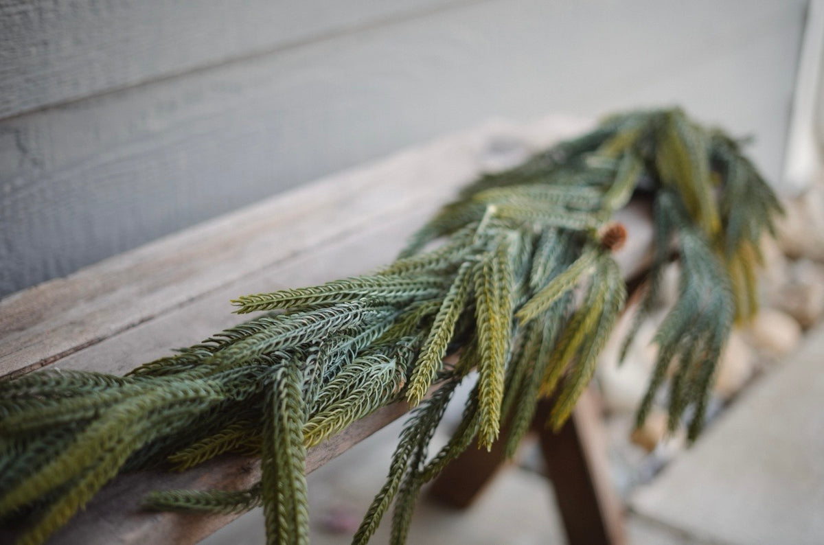 Soft Touch Short Needle Pine Garland, 5ft
