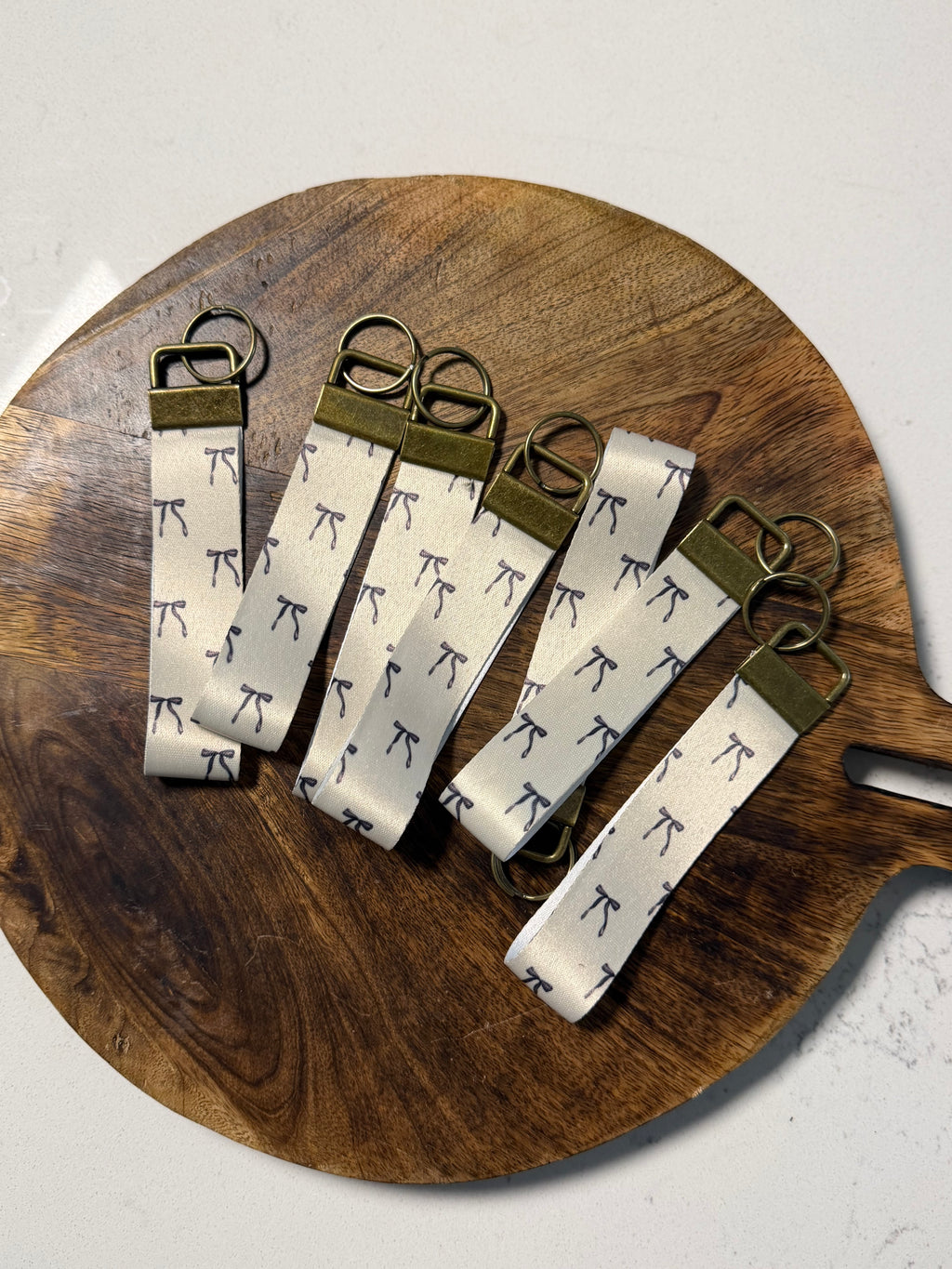 Neutral Bows Key Fob