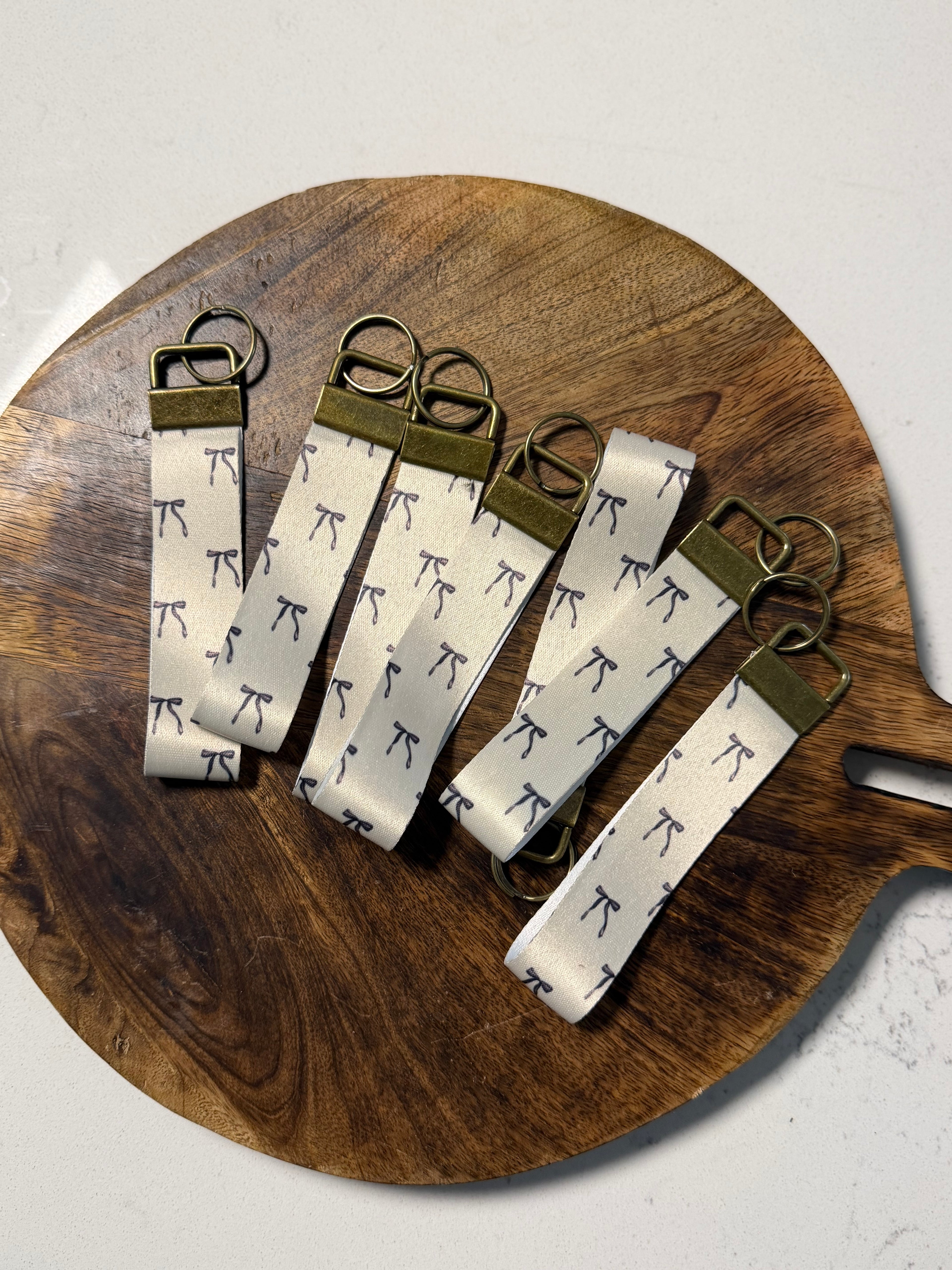 Neutral Bows Key Fob