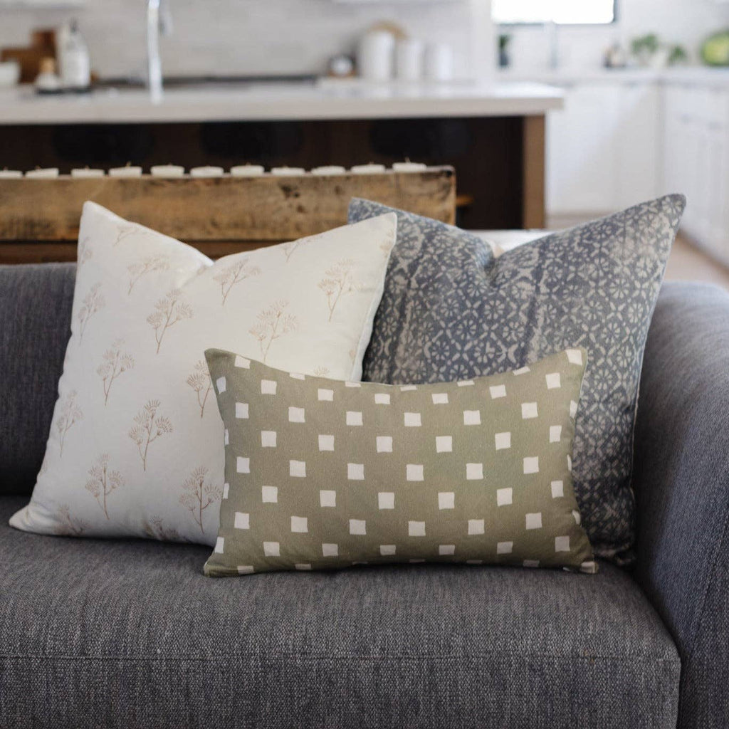 Harbor Block Print Pillow Cover 22”