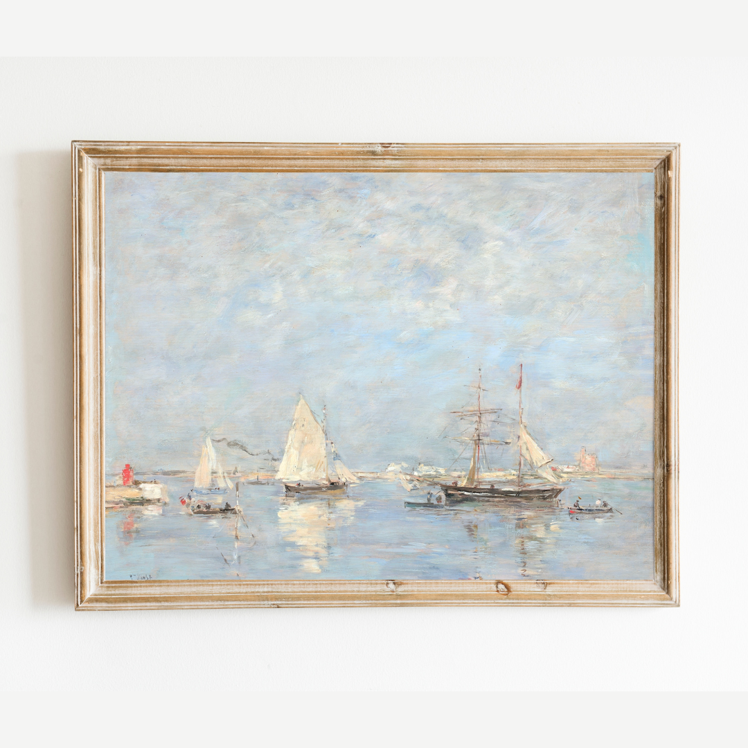 On the Water Antique Art Print