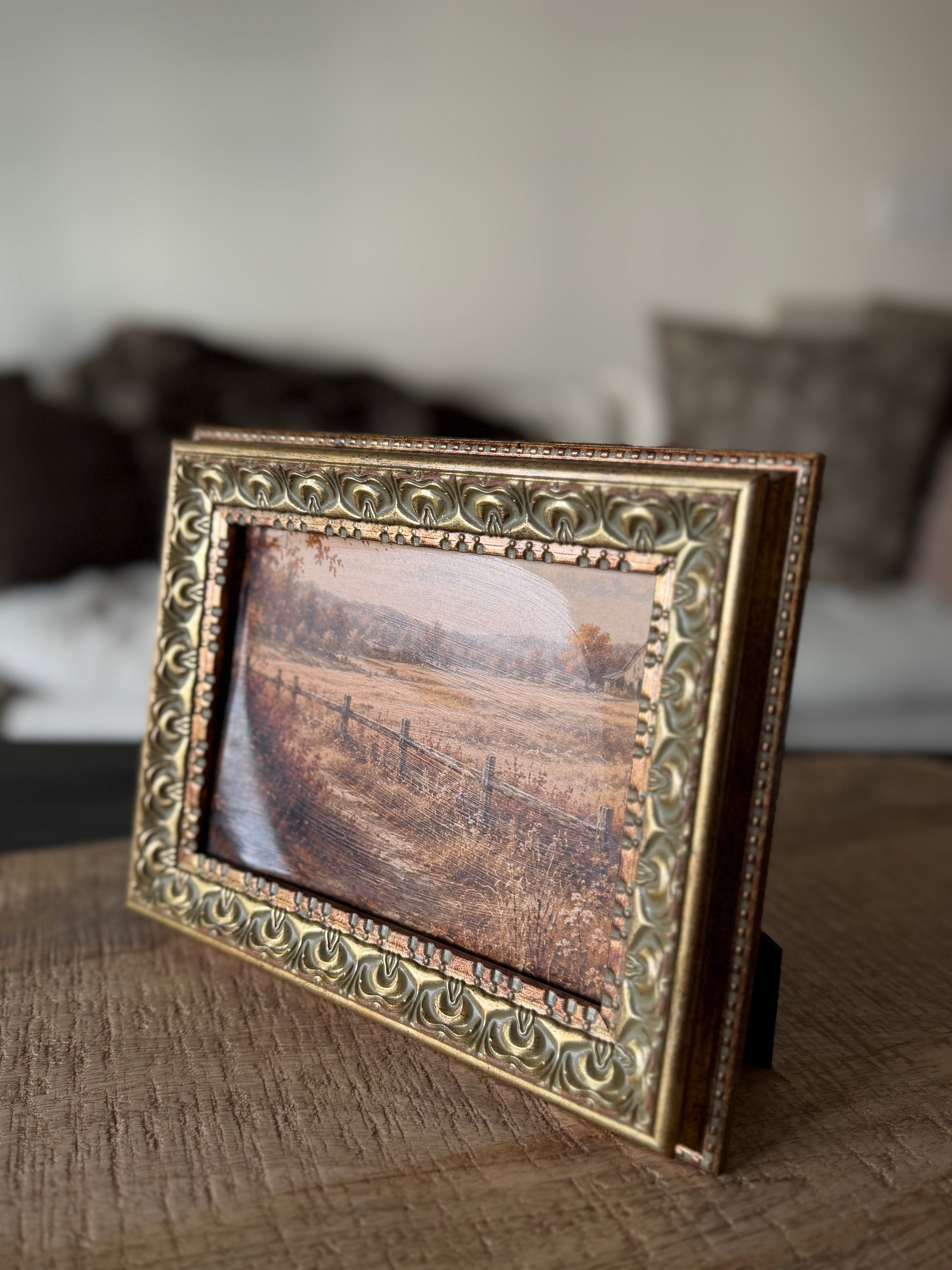 Autumn Field 5x7 Gilded Frame