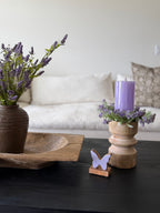 Lilac and Lace Candle Ring 3.5”