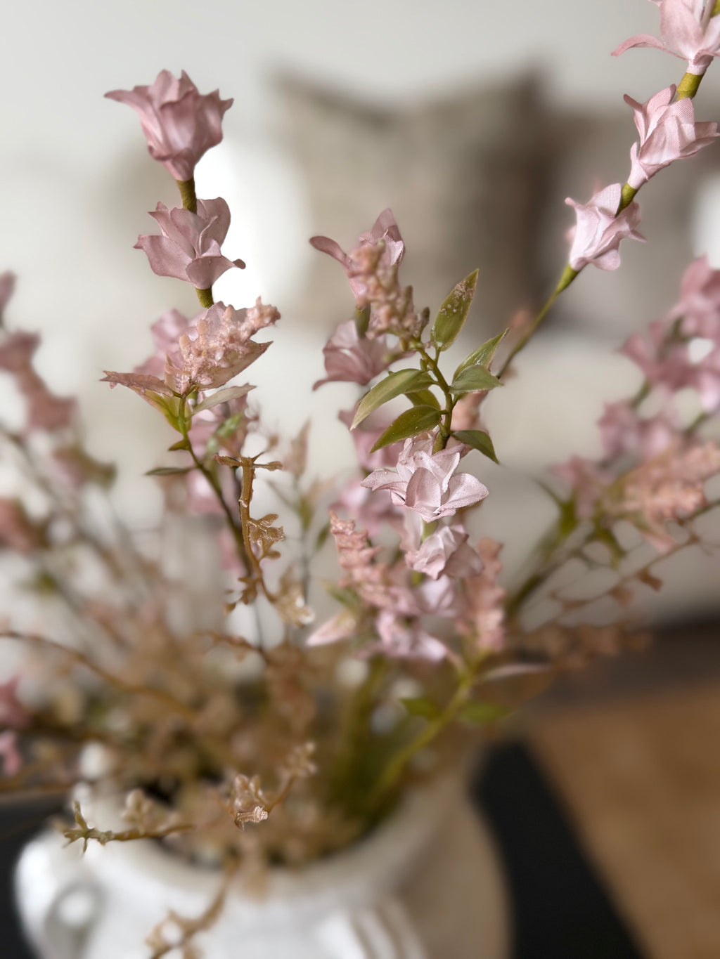 Spring Wildflower Blossoms Spray, Dusty Mauve