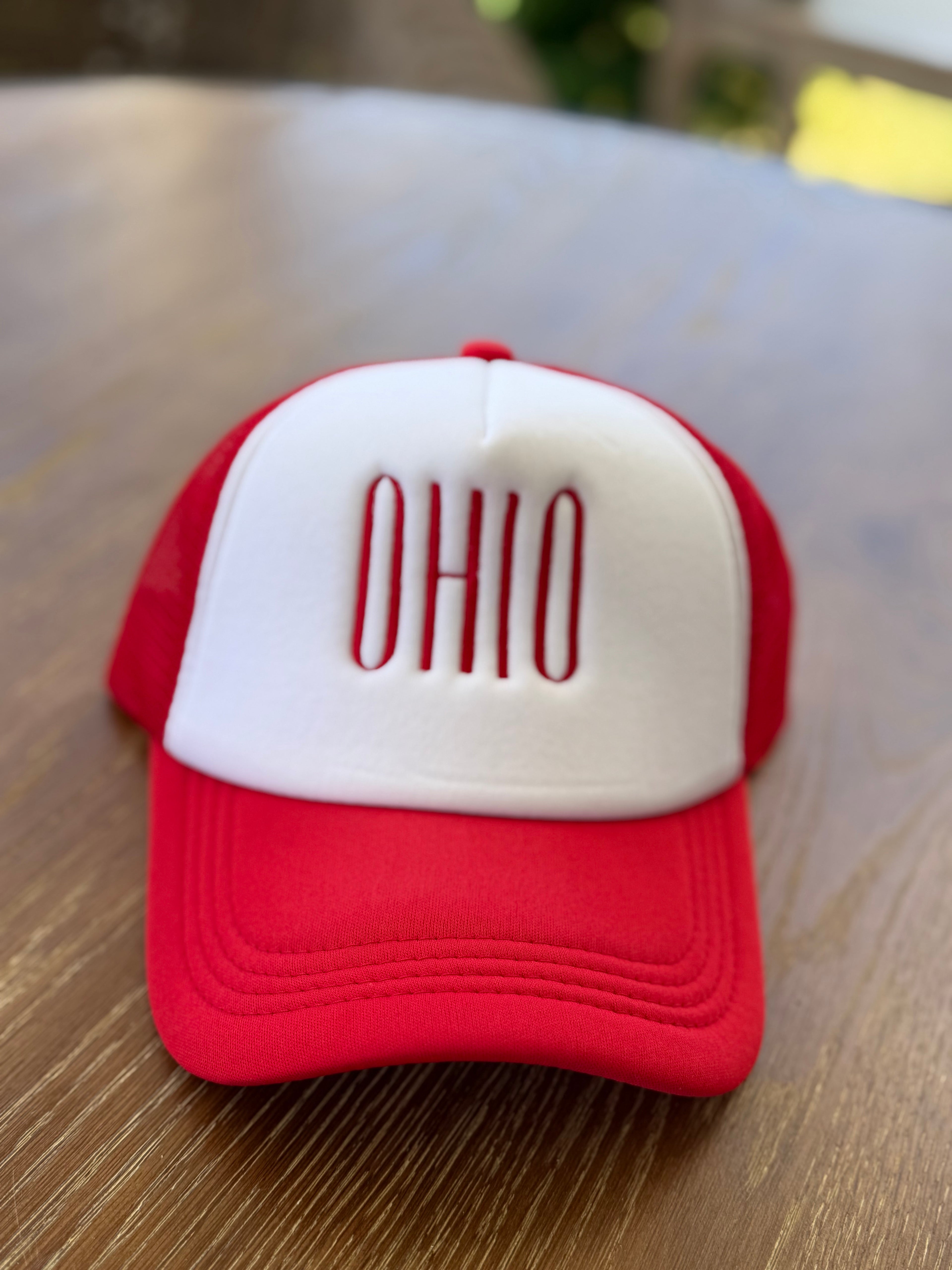 Ohio Embroidered Hat | Red
