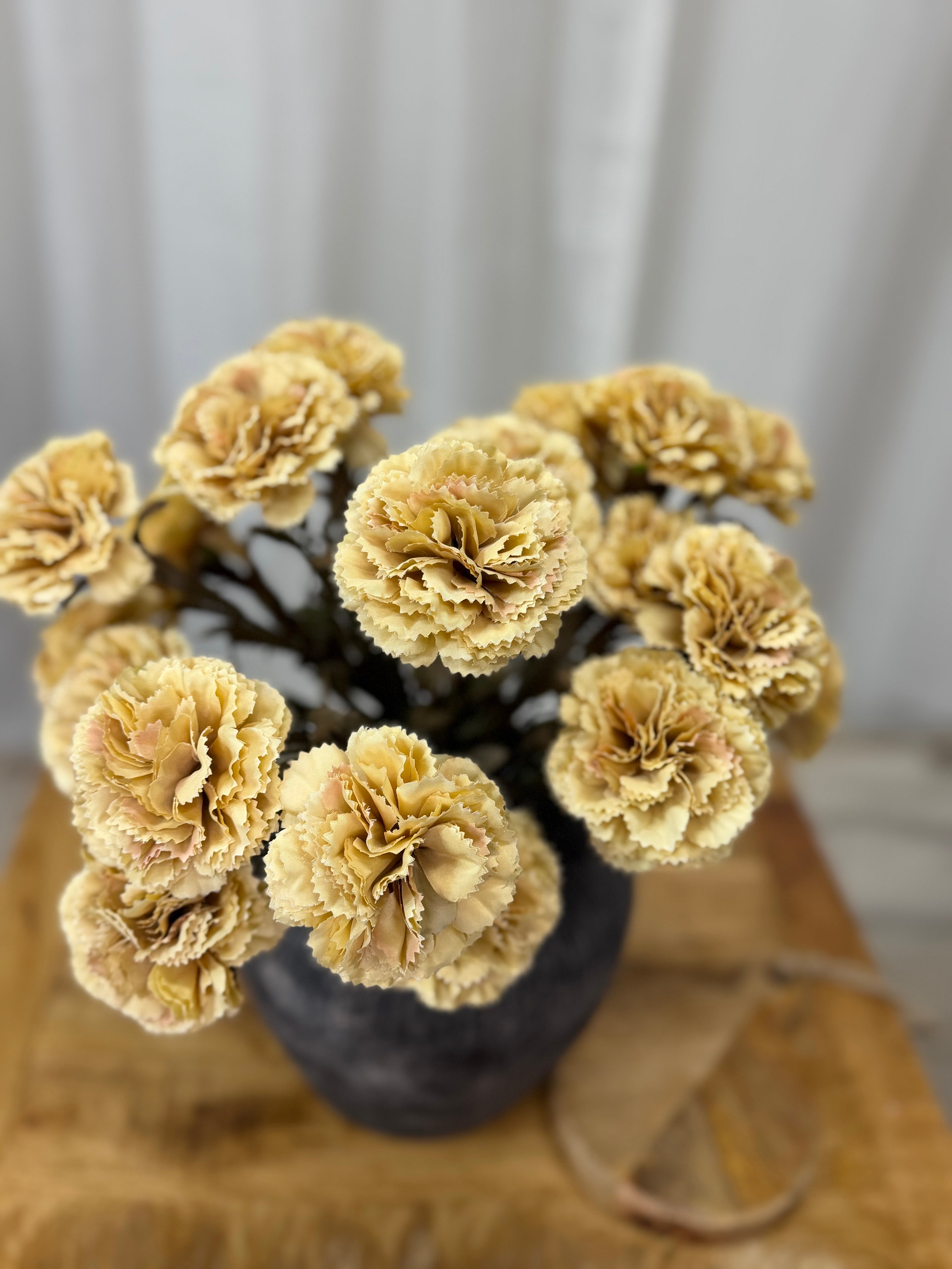Golden Carnation Spray 15.75”