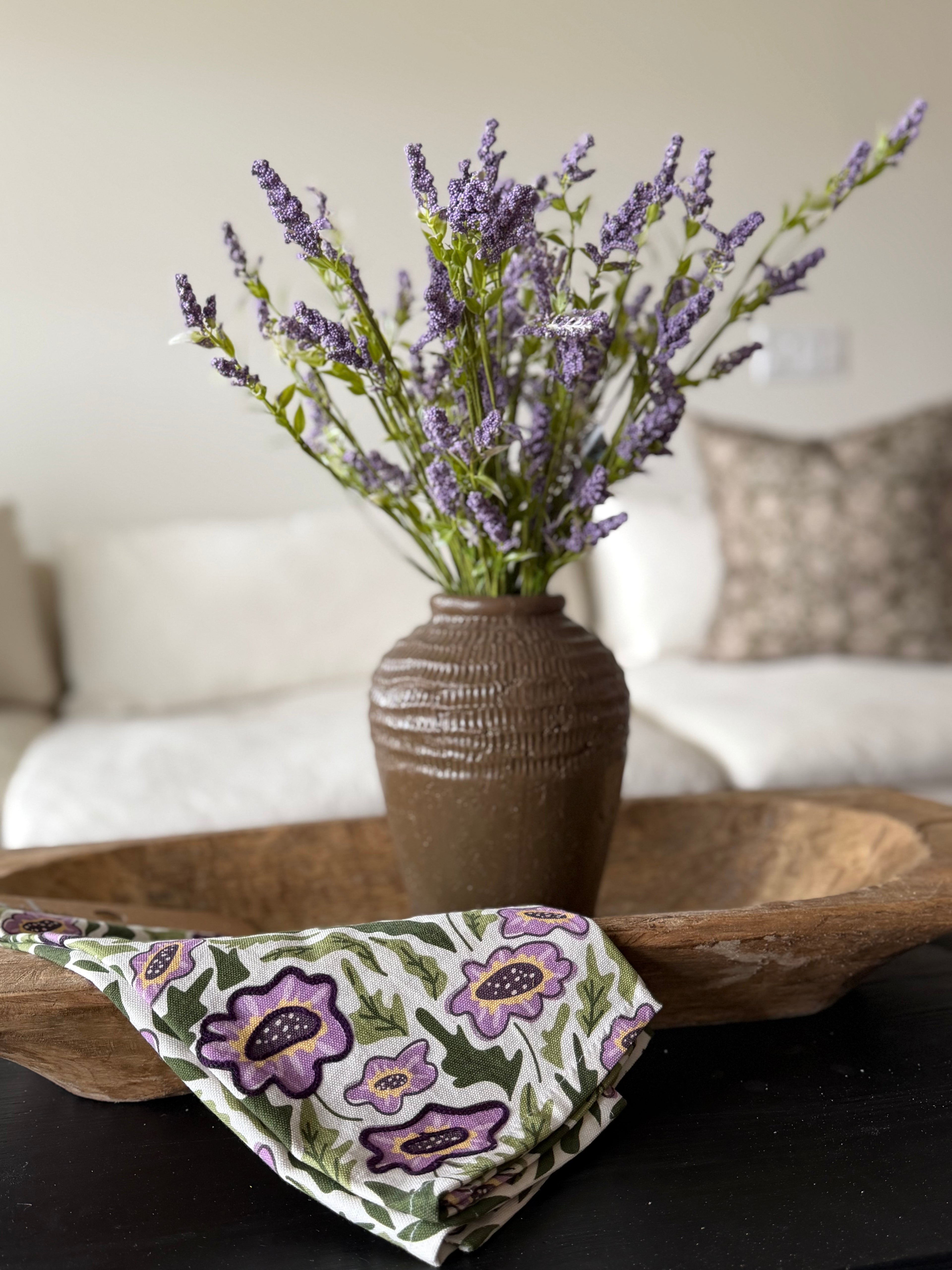 Pansy Tea Towel