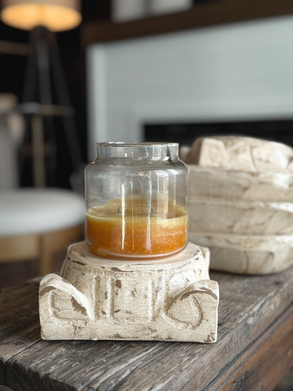 Antique Wash Column Riser