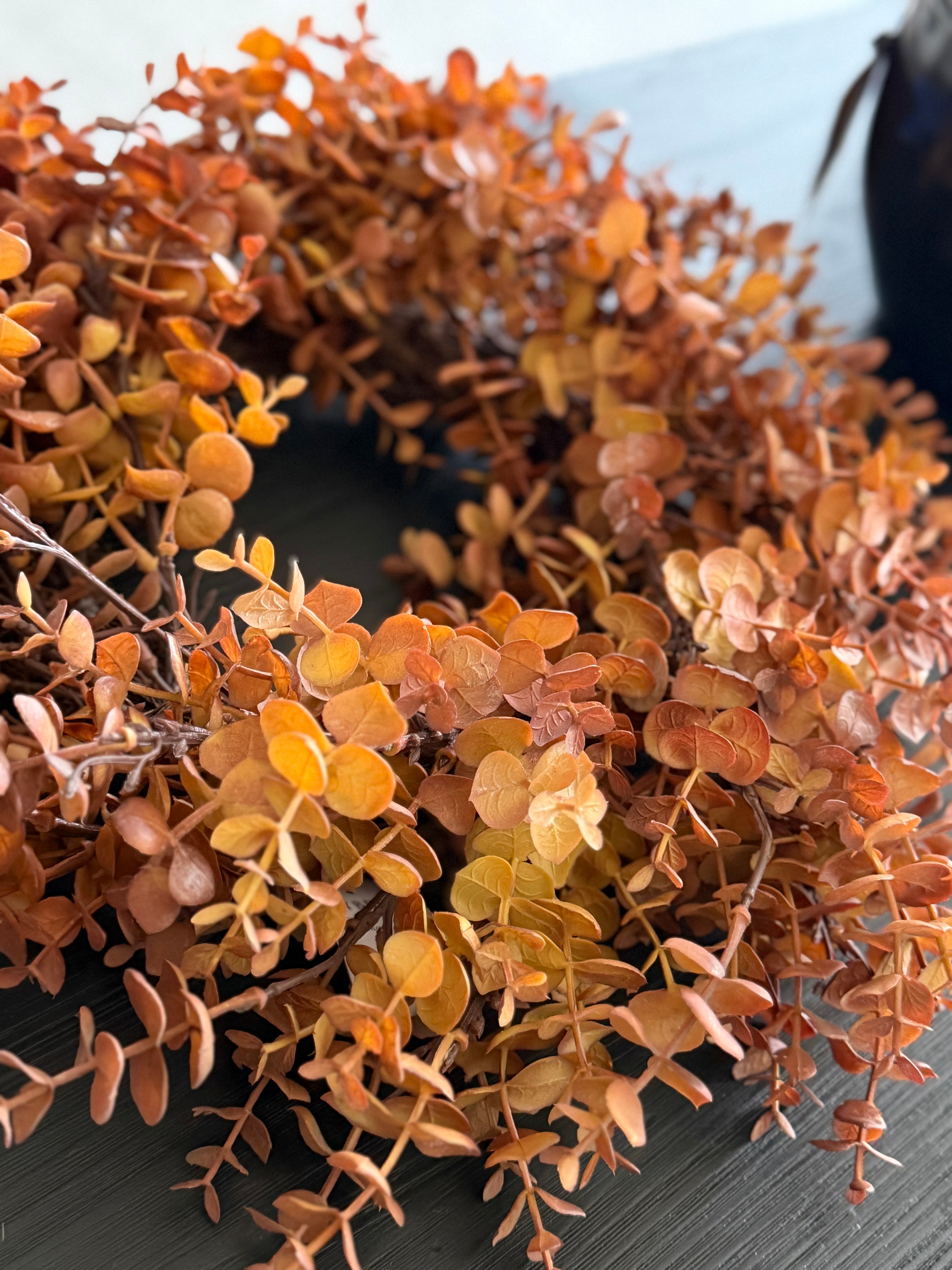 18” Fall Eucalyptus Real Touch Wreath