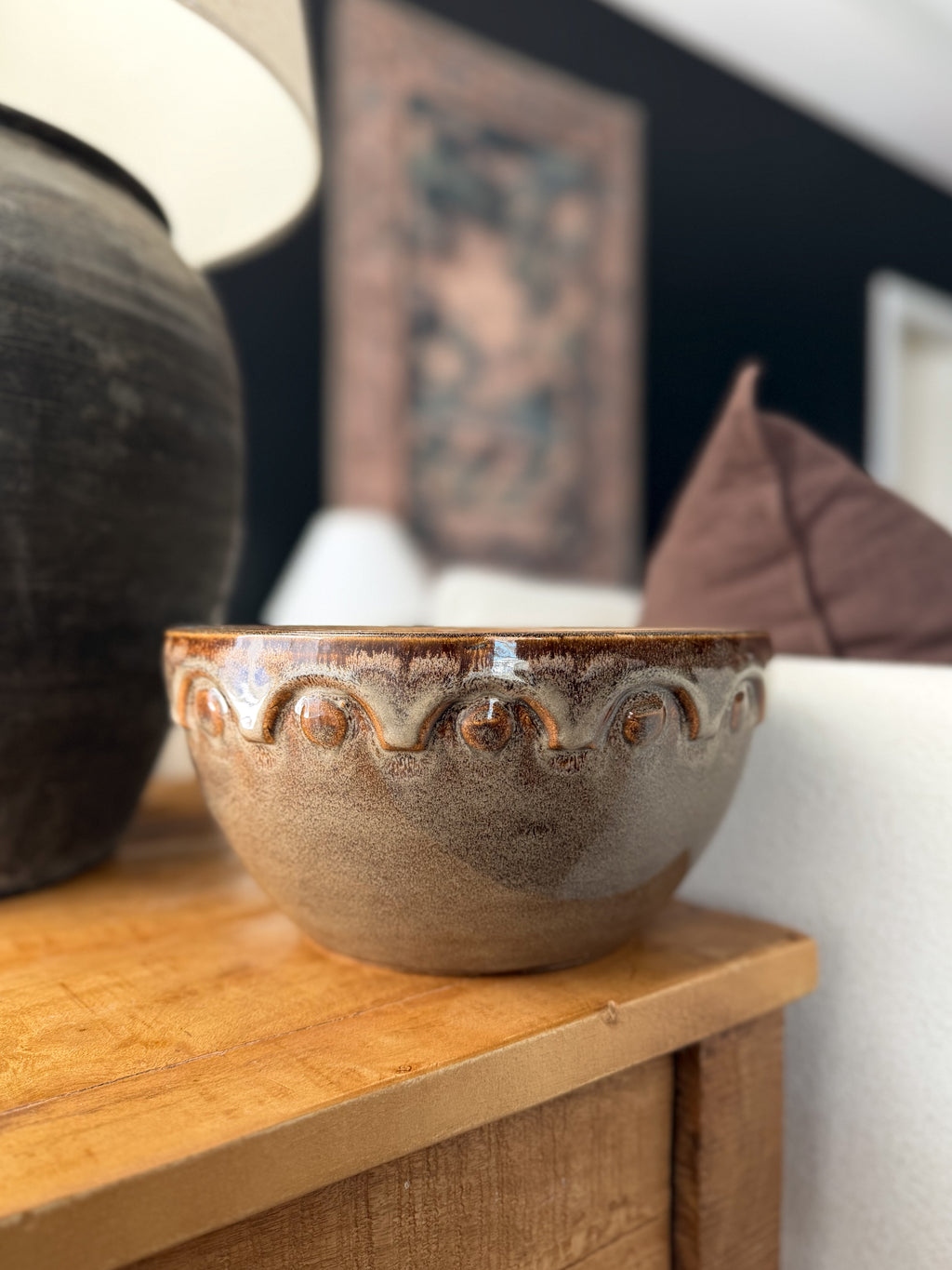 Rowan Scalloped Stoneware Bowl (Found)