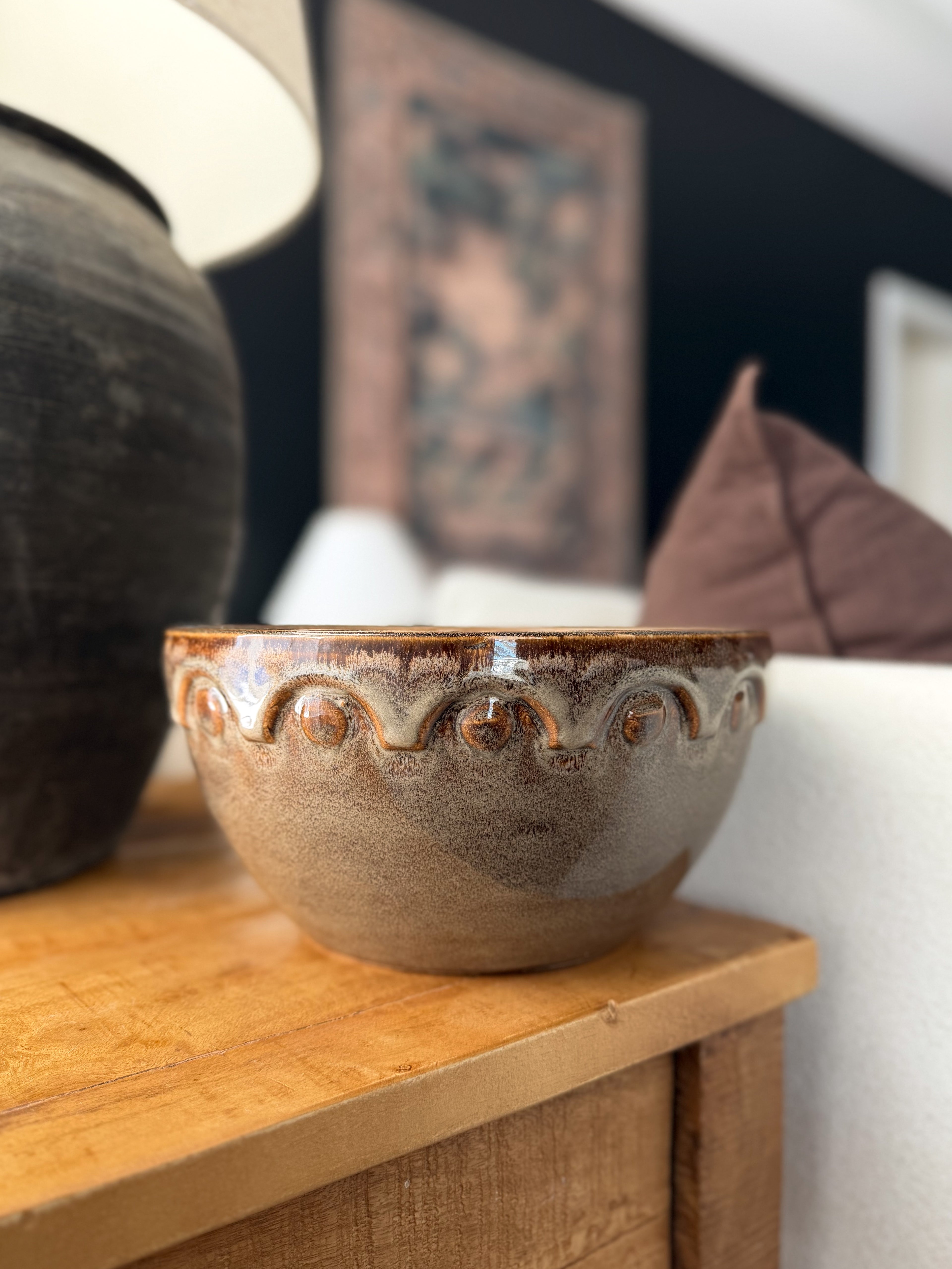 Rowan Scalloped Stoneware Bowl (Found)