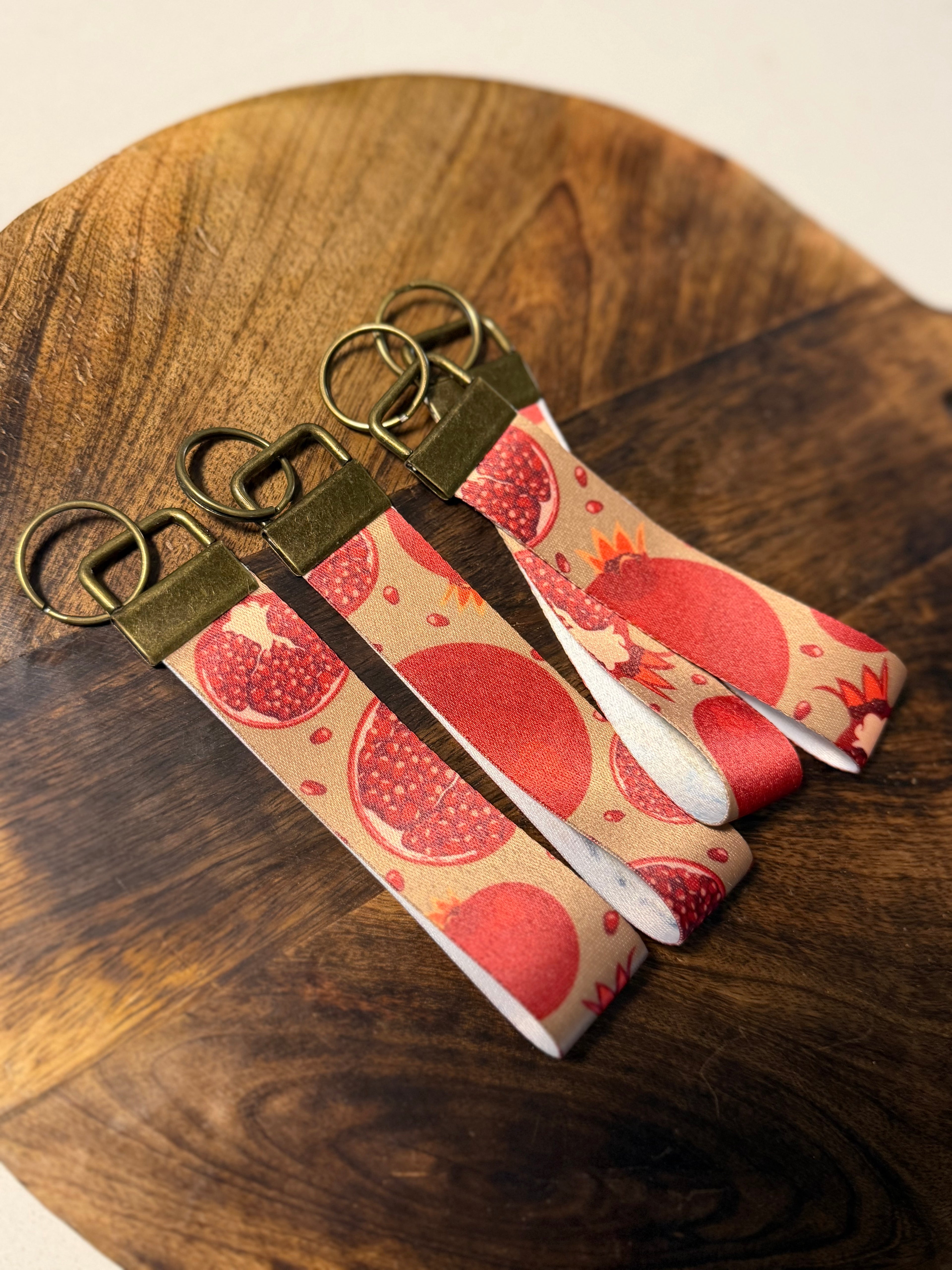 Pomegranate Key Fob
