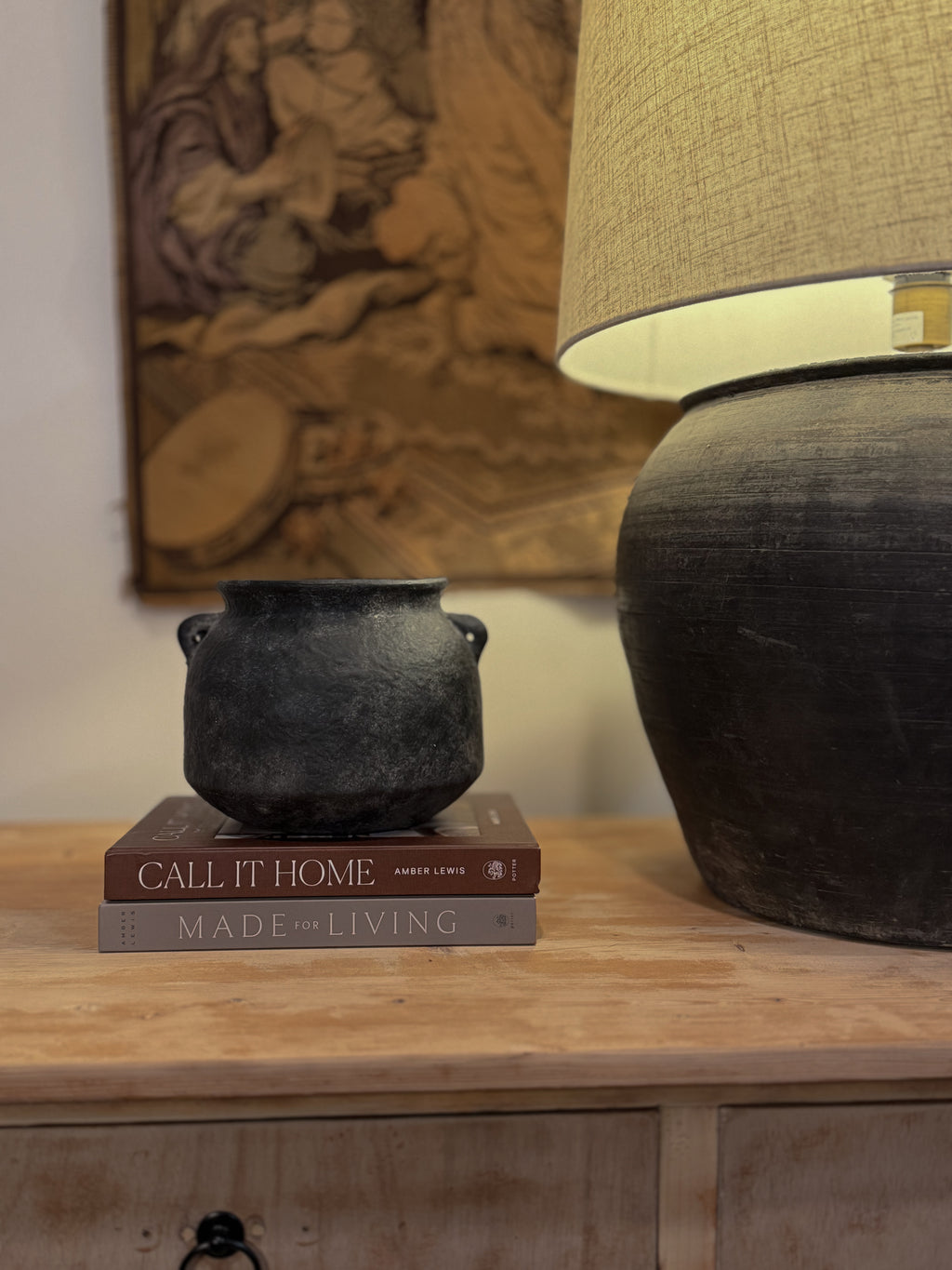 Distressed Handled Vessel
