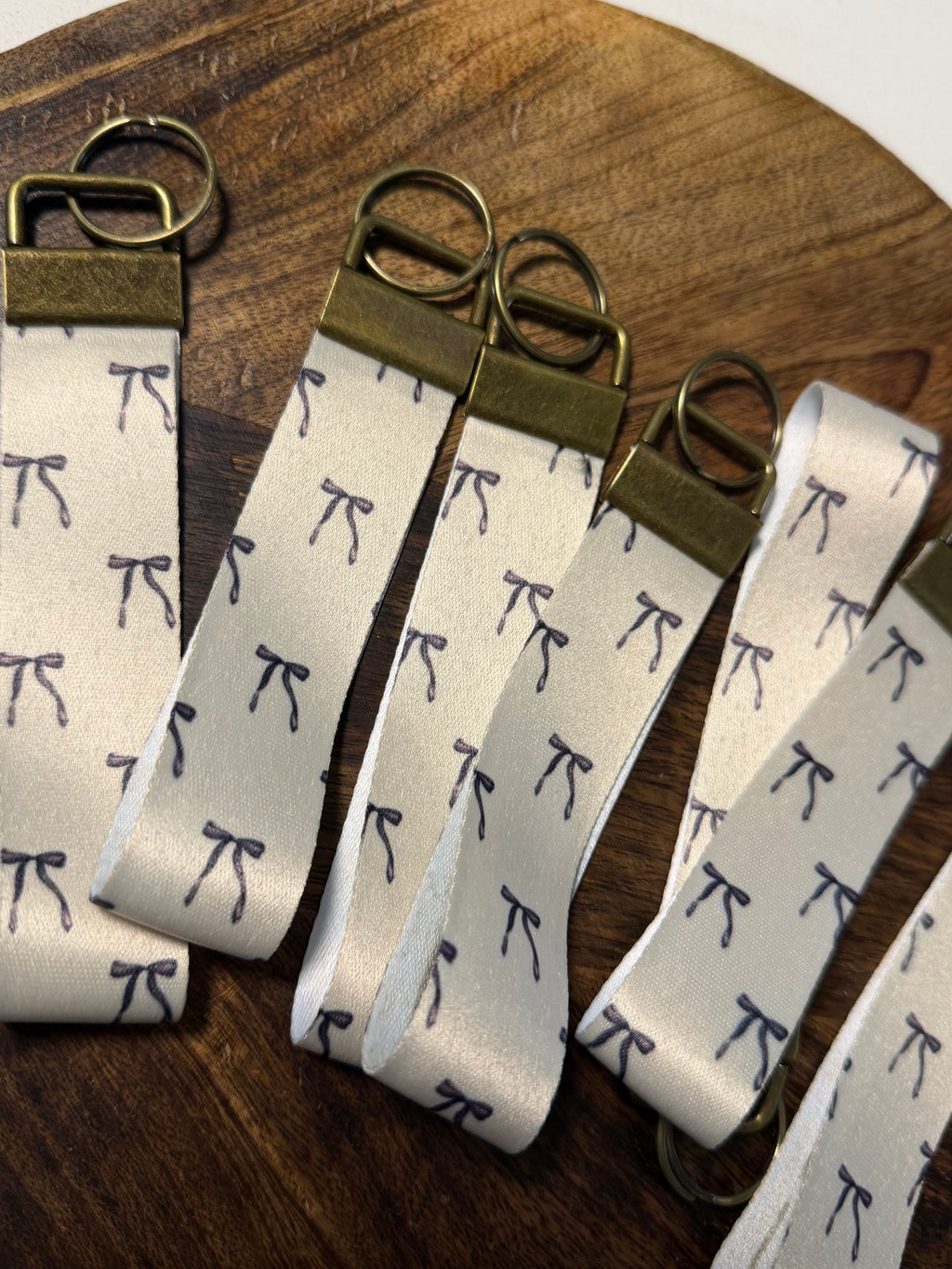 Neutral Bows Key Fob