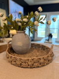 Jude Handmade Seagrass Braided Tray 18”