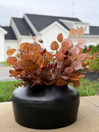 Black Textured Vase Large