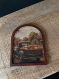 Autumn Harvest Truck Arched Frame 5x7