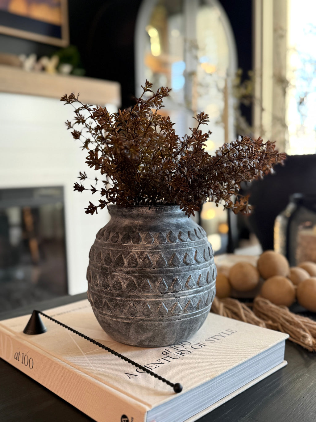 Charcoal Diamond Vessel