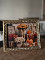 Autumn Harvest Large Gilded Frame Art 8x10