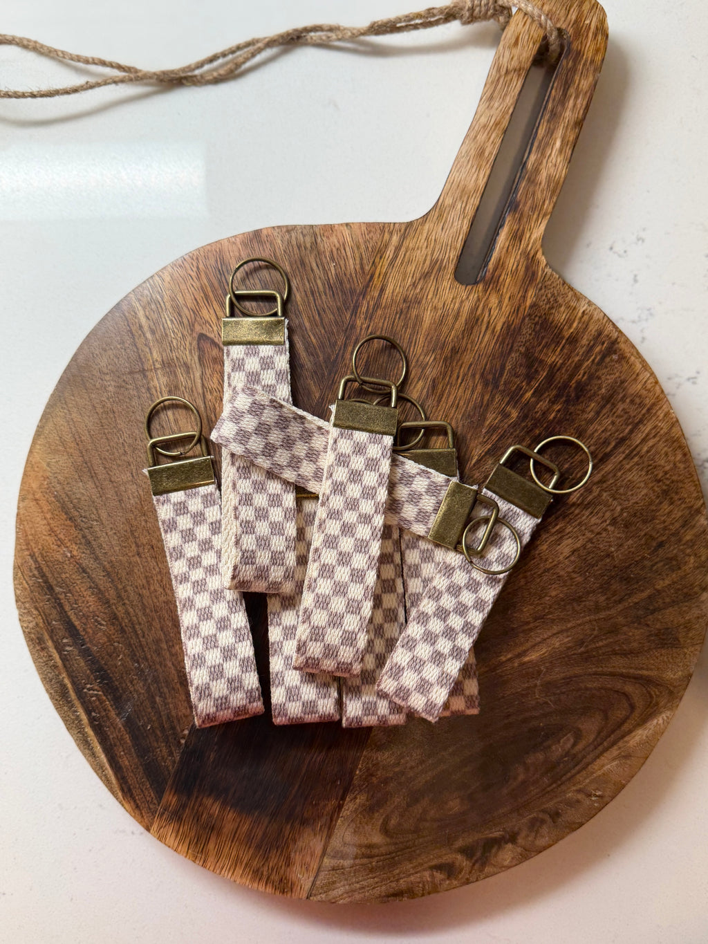 Ashford Check Heavyweight Key Fob