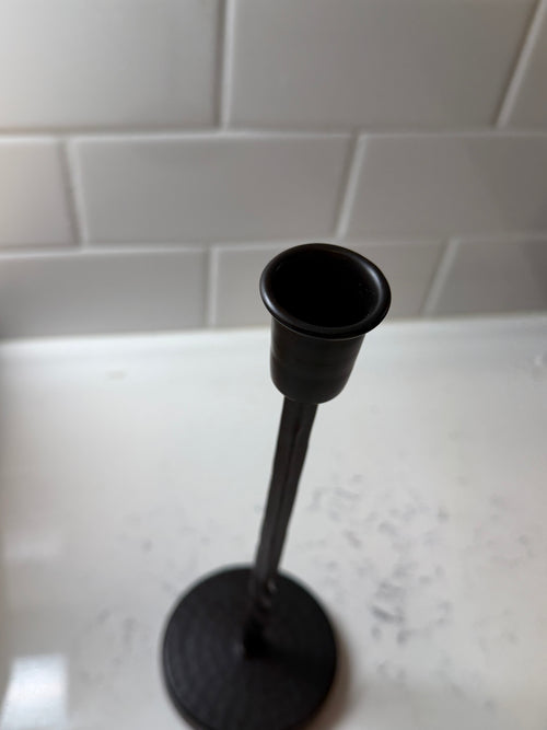 Black Taper Holder 10”