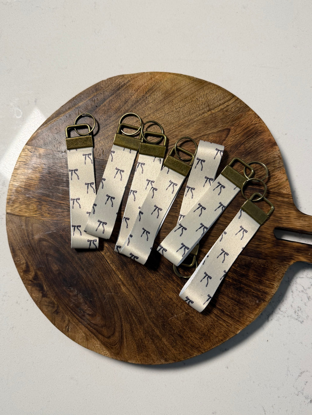 Neutral Bows Key Fob