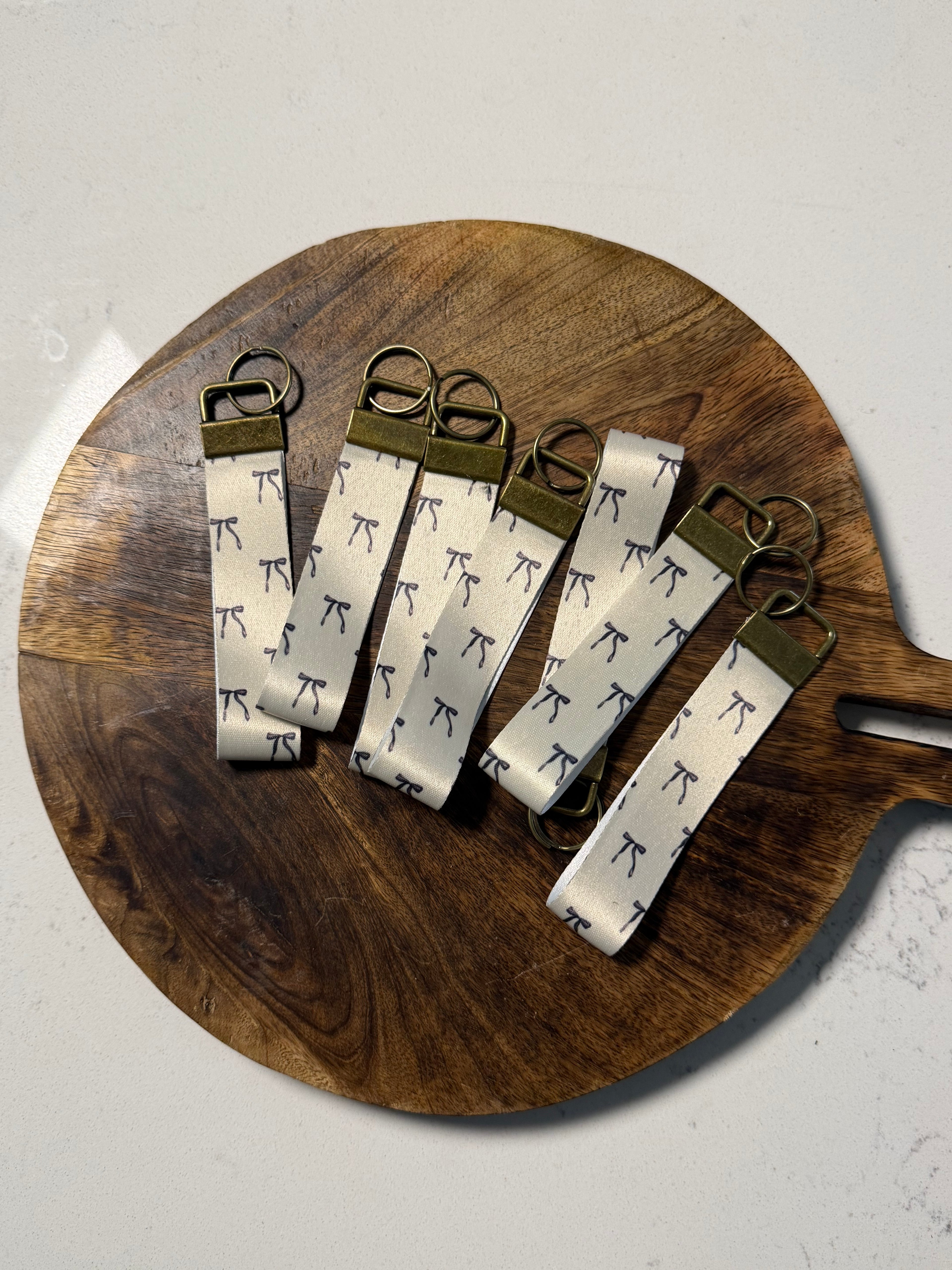 Neutral Bows Key Fob