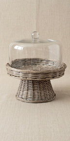 Willow Cottage Pedestal Cloche 10.6”